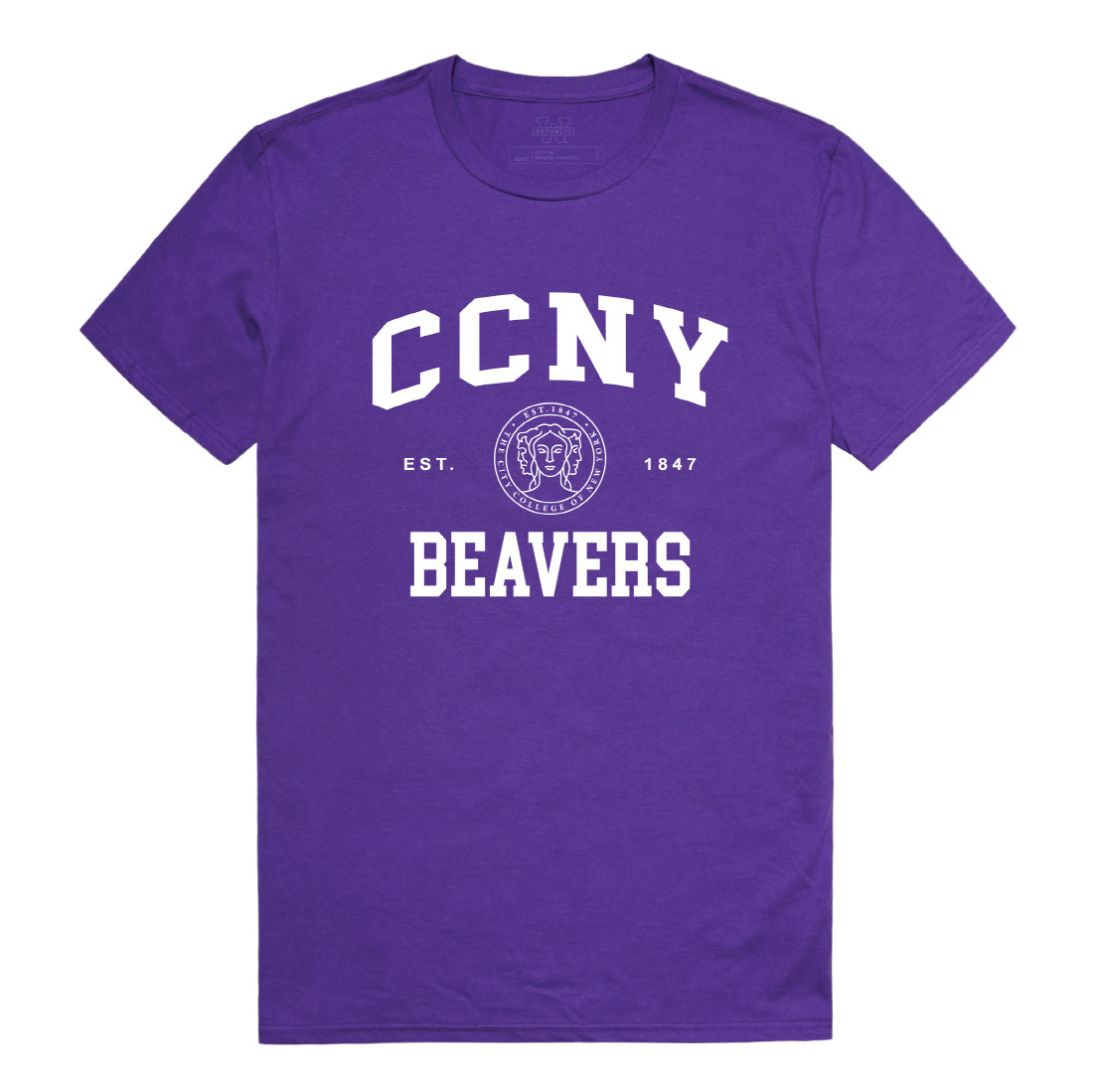 CCNY Beavers Seal College Tee T-Shirt