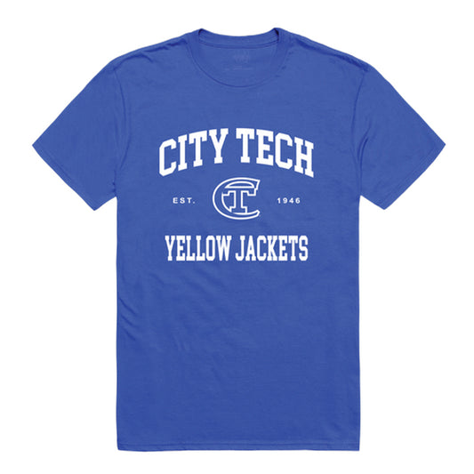 NY City Tech Yellow Jackets Seal College Tee T-Shirt