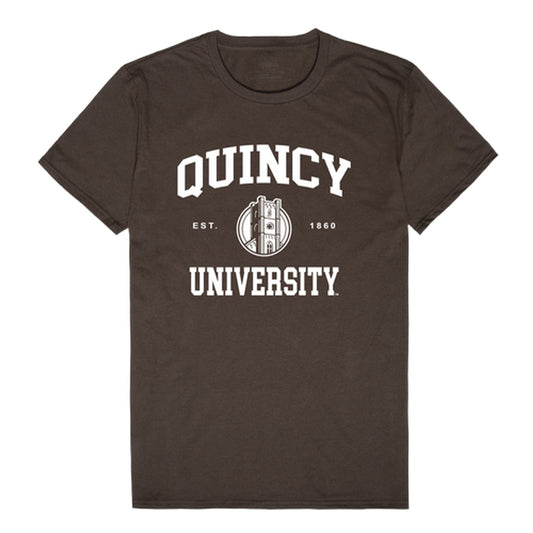 Quincy Hawks Seal College Tee T-Shirt