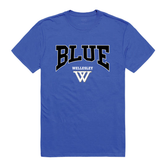 Wellesley College Blue Athletic Tee T-Shirt