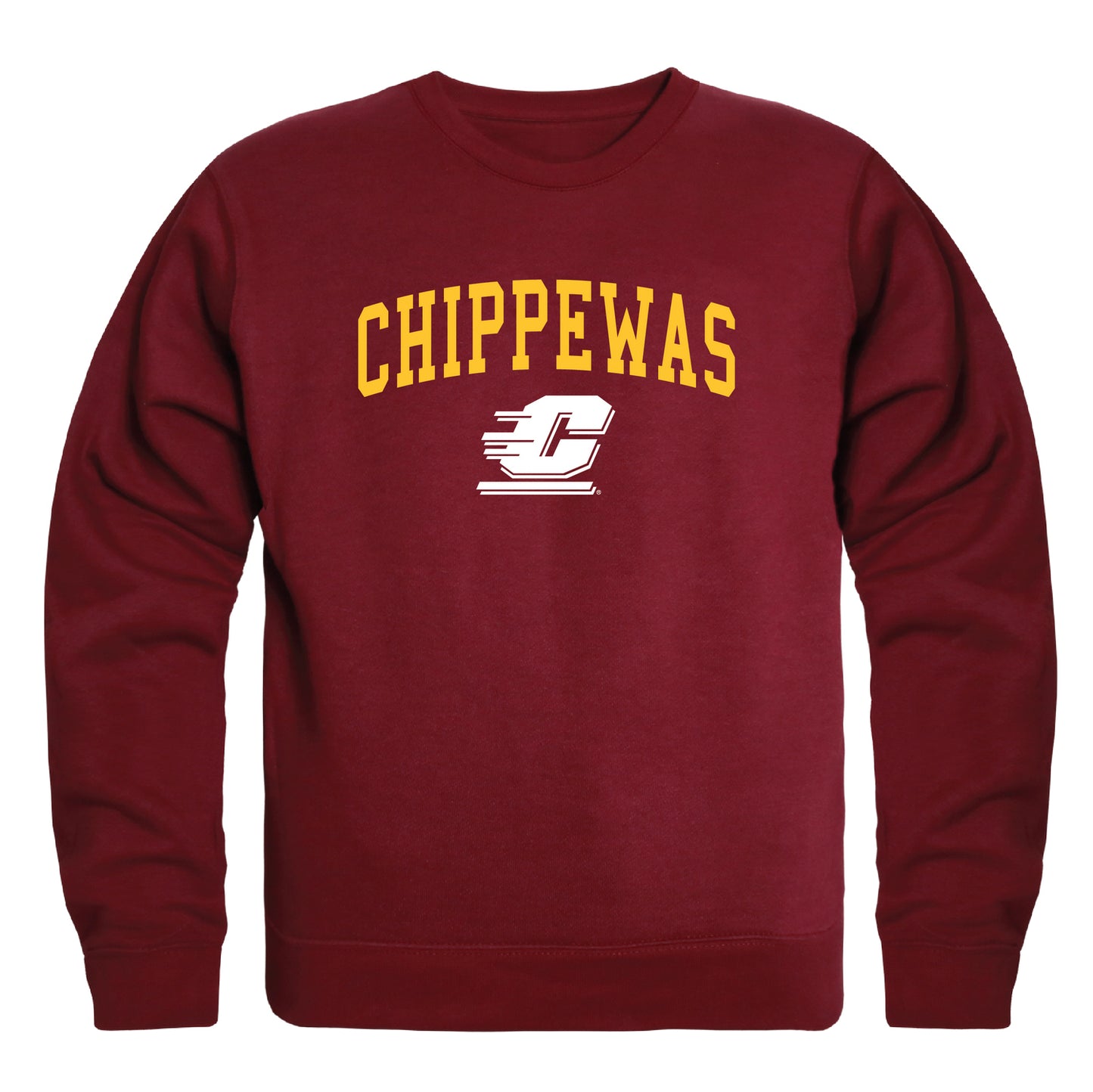 Central Michigan University Campus Crewneck Pullover Sweatshirt Sweate