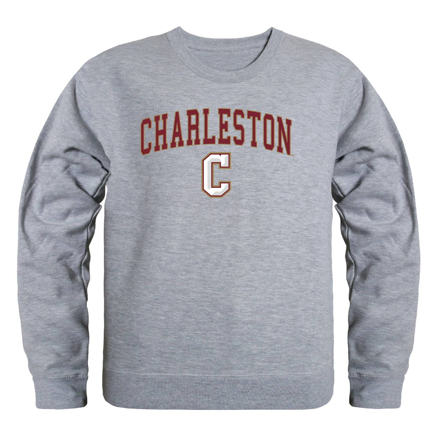 College of Charleston Cougars Campus Crewneck Pullover Sweatshirt Sweate