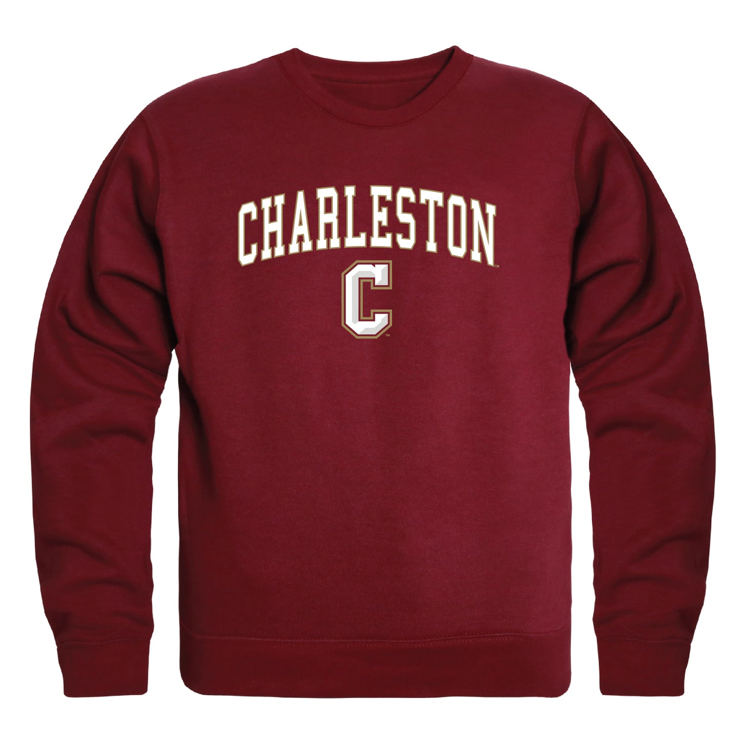 College of Charleston Cougars Campus Crewneck Pullover Sweatshirt Sweate