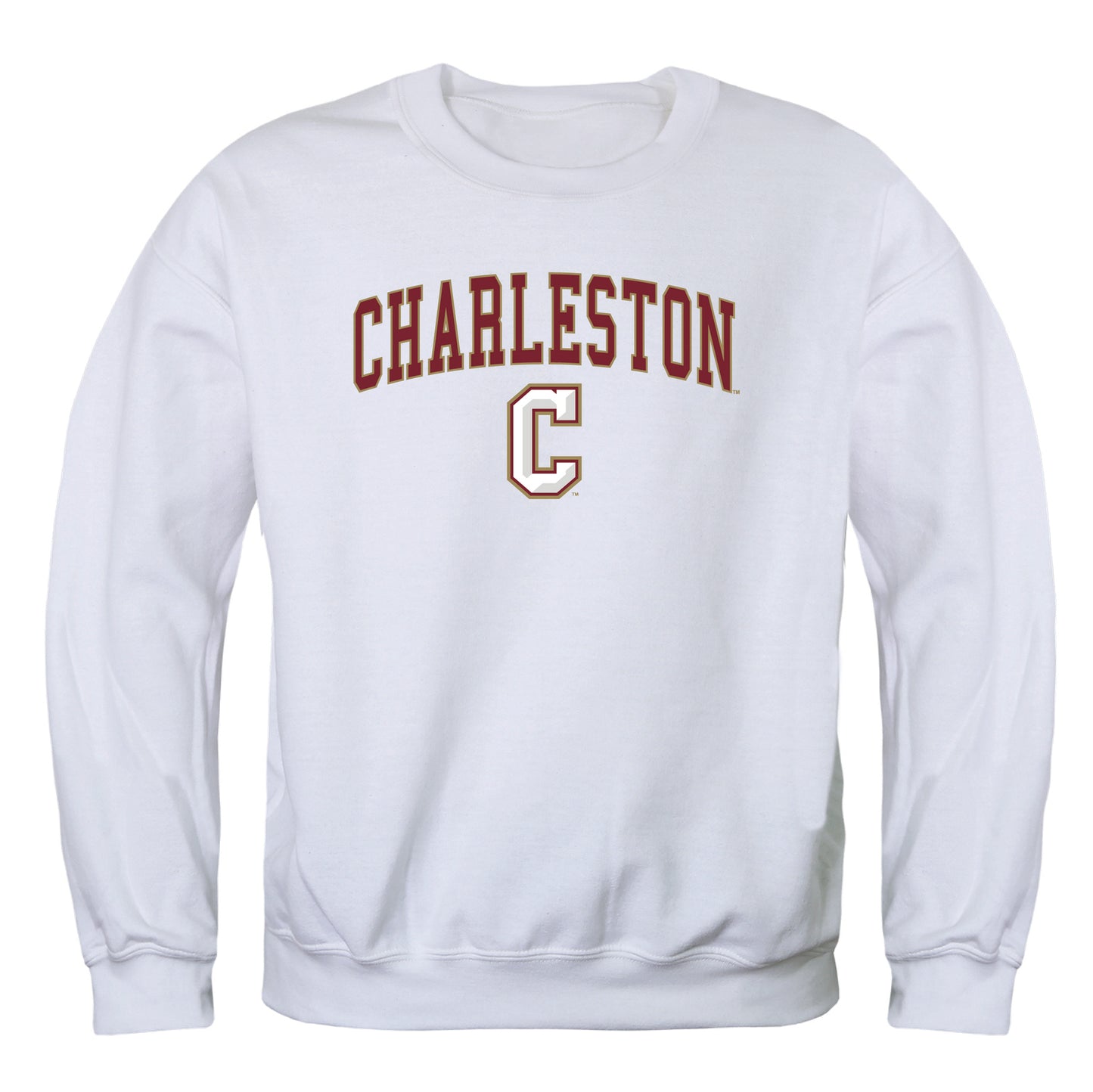 College of Charleston Cougars Campus Crewneck Pullover Sweatshirt Sweate