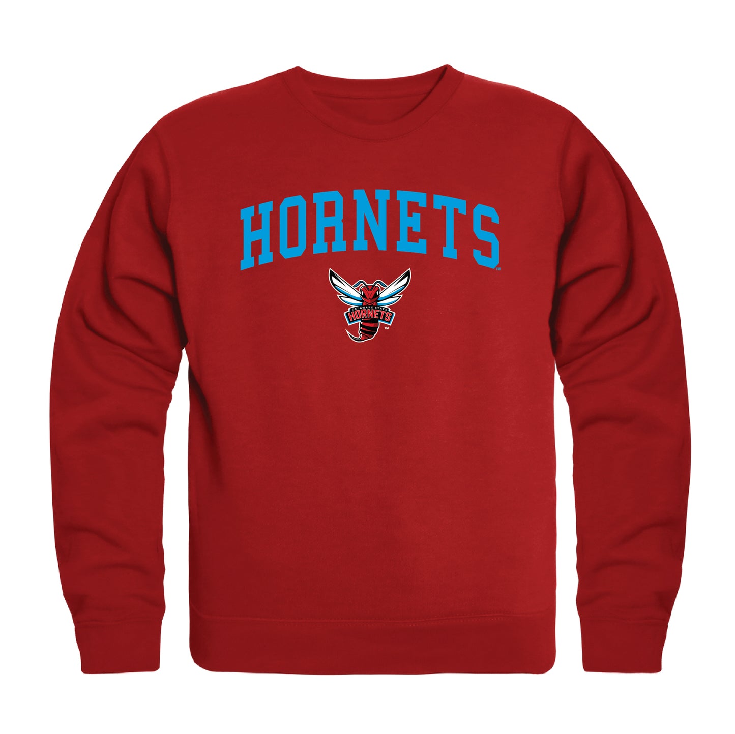 Delaware State University Hornets Campus Crewneck Pullover Sweatshirt Sweate