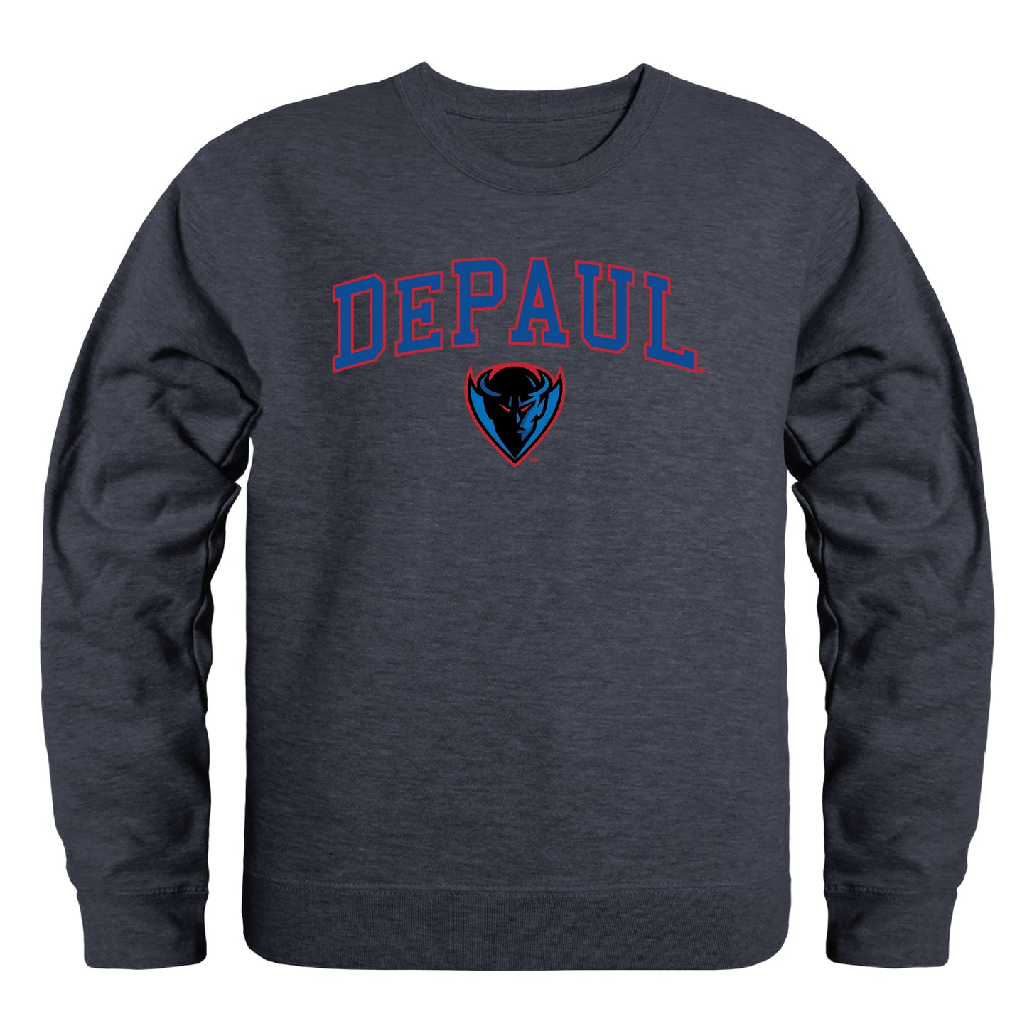 DePaul University Blue Demons Campus Crewneck Pullover Sweatshirt Sweate