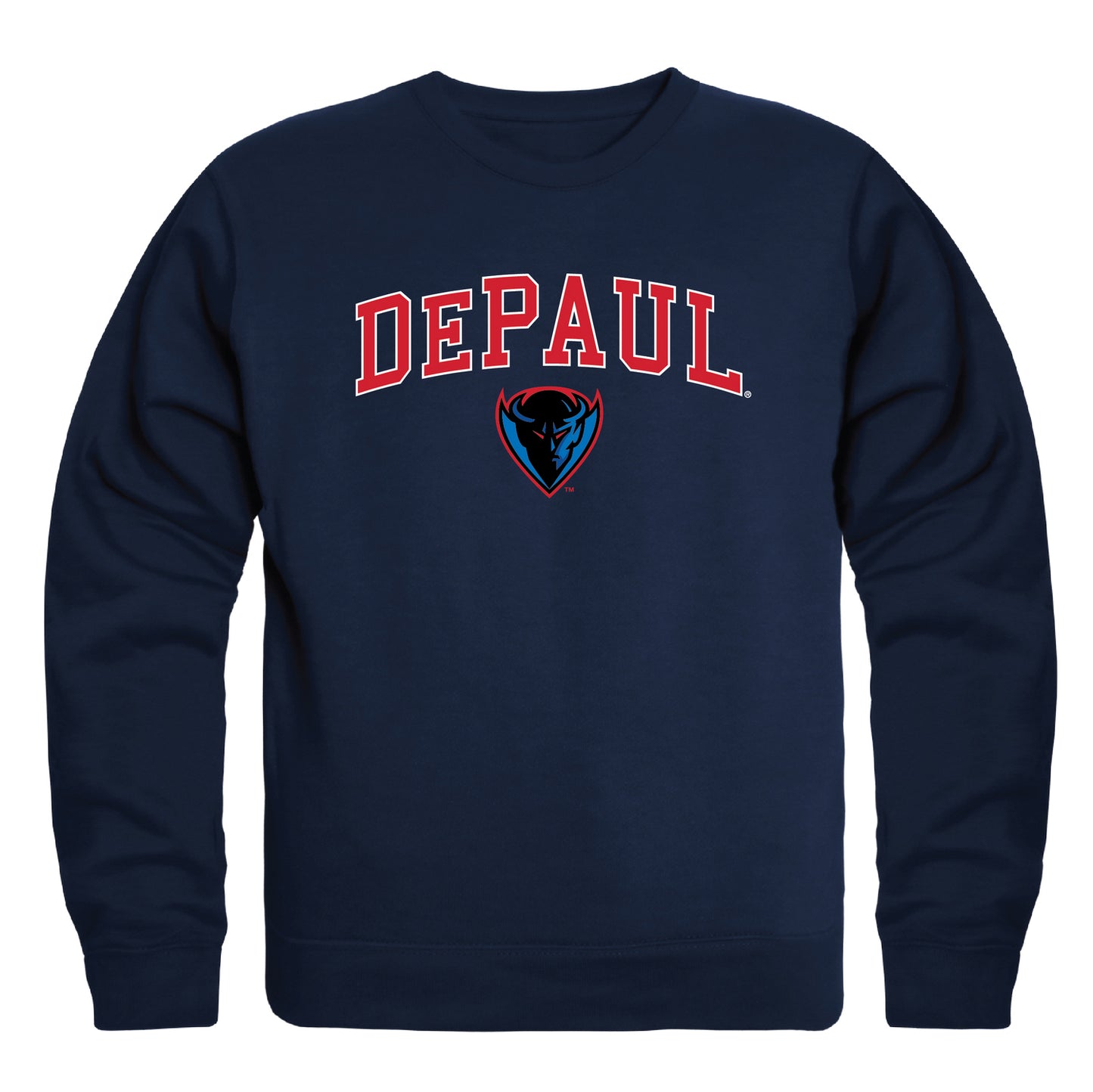 DePaul University Blue Demons Campus Crewneck Pullover Sweatshirt Sweate