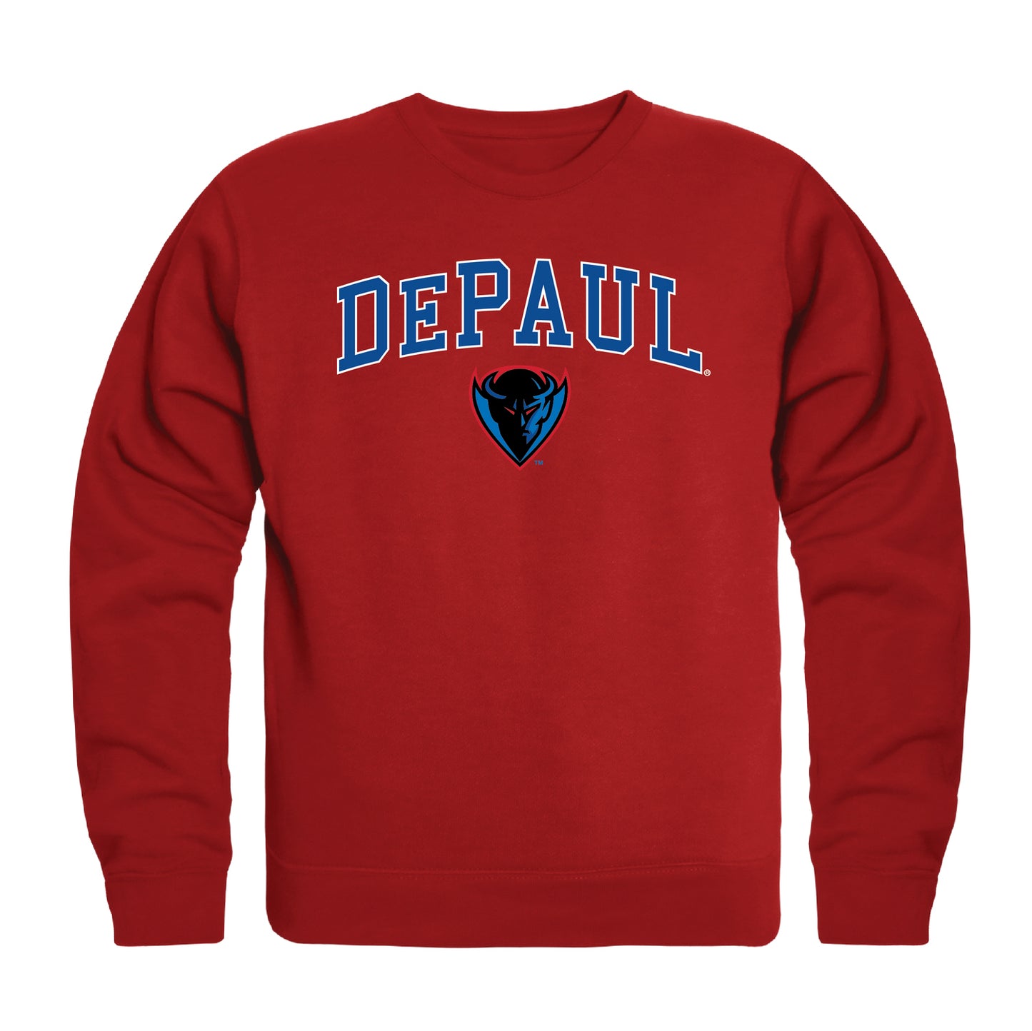 DePaul University Blue Demons Campus Crewneck Pullover Sweatshirt Sweate