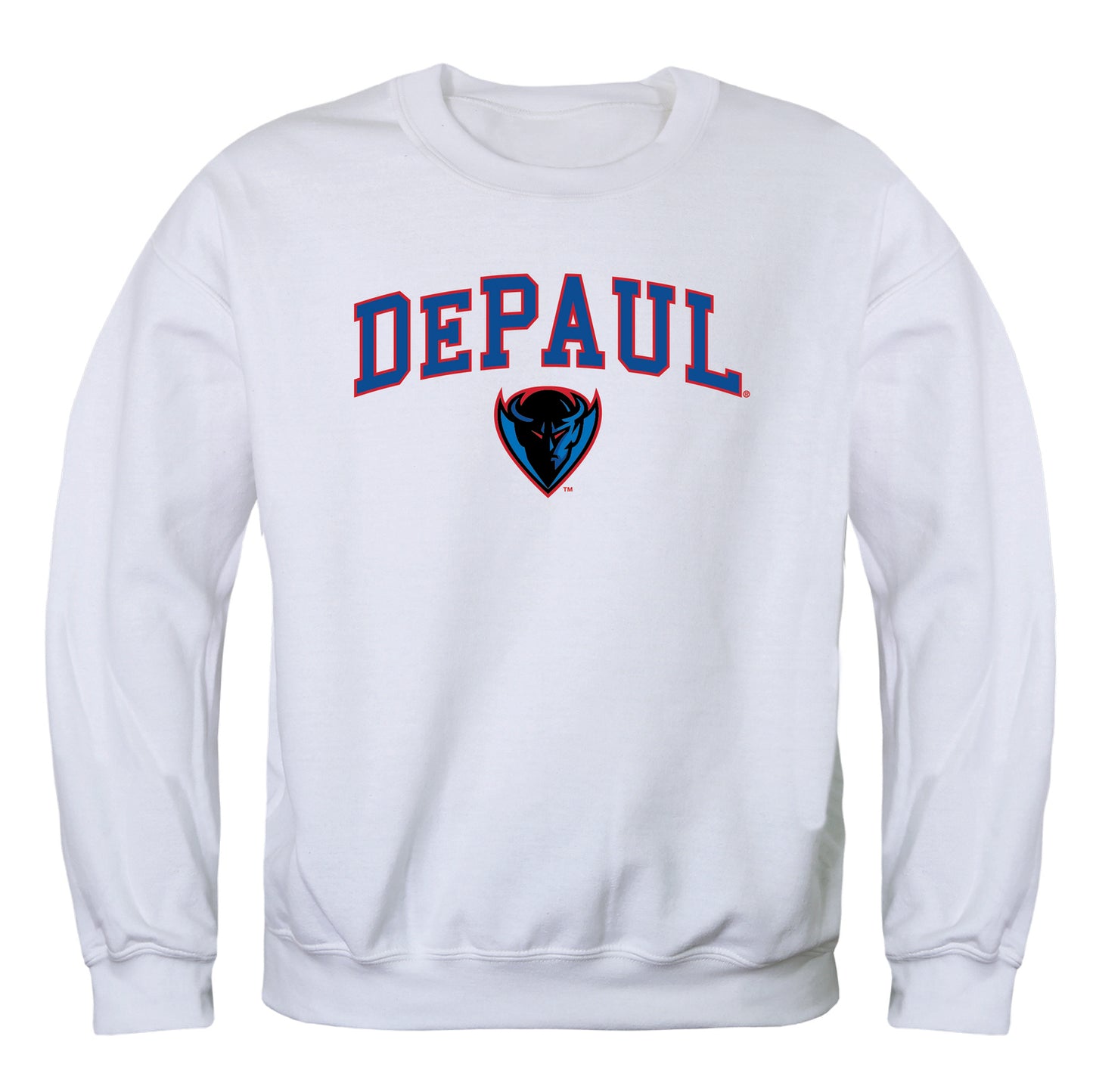 DePaul University Blue Demons Campus Crewneck Pullover Sweatshirt Sweate