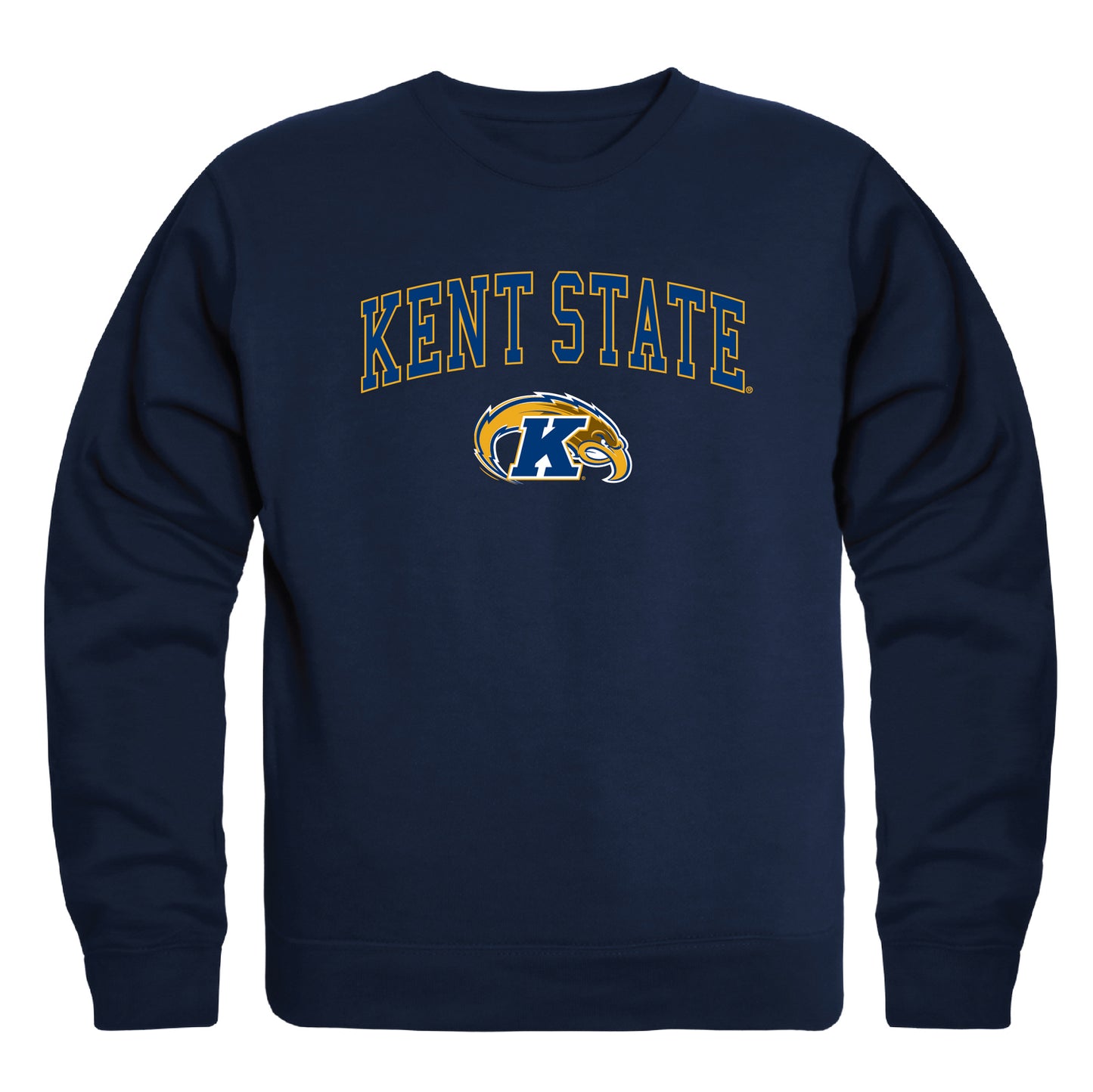 Kent State University Golden Flashes Campus Crewneck Pullover Sweatshirt Sweate