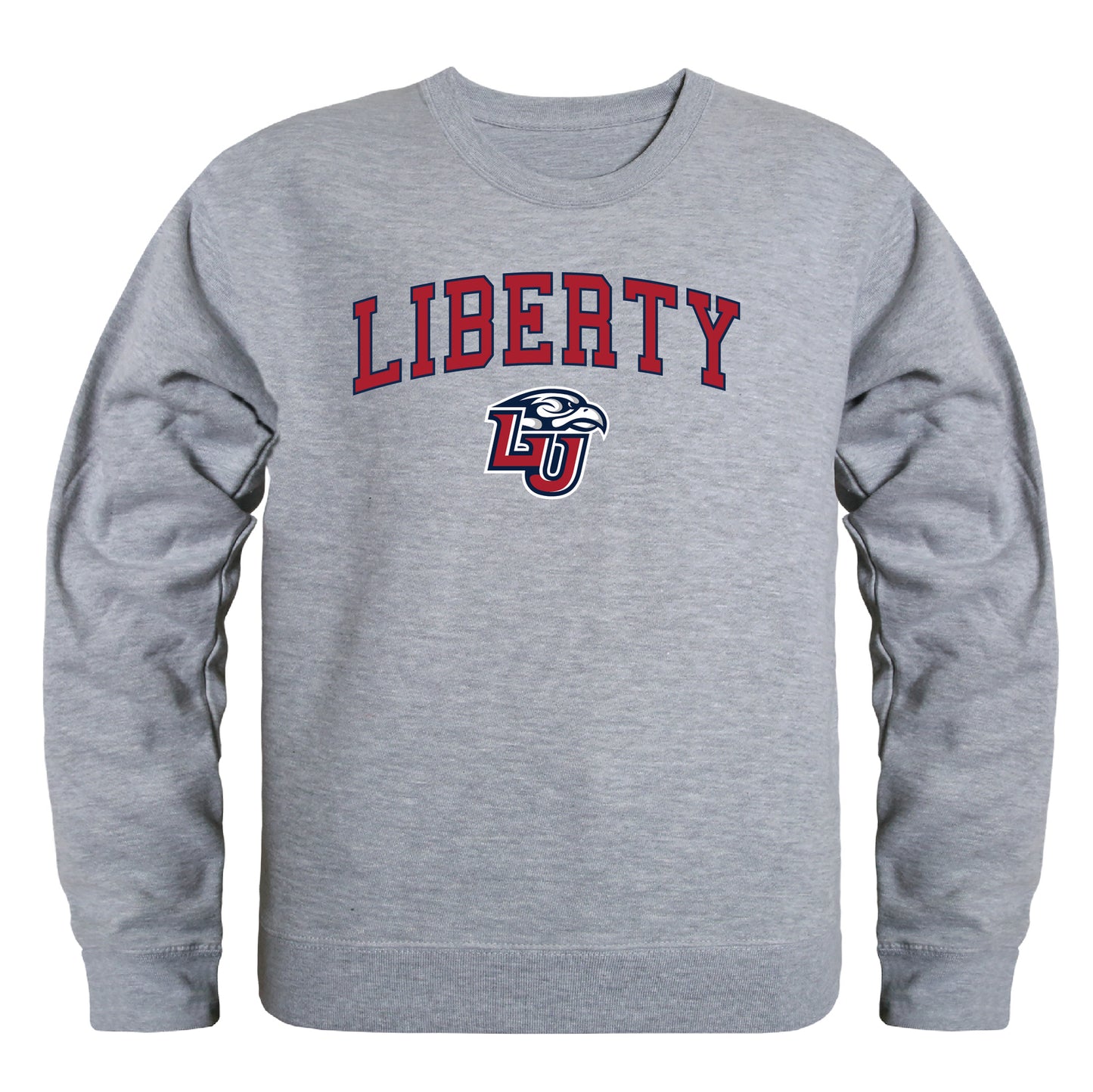 Liberty University Flames Campus Crewneck Pullover Sweatshirt Sweate