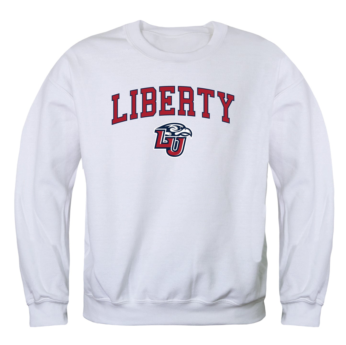 Liberty University Flames Campus Crewneck Pullover Sweatshirt Sweate