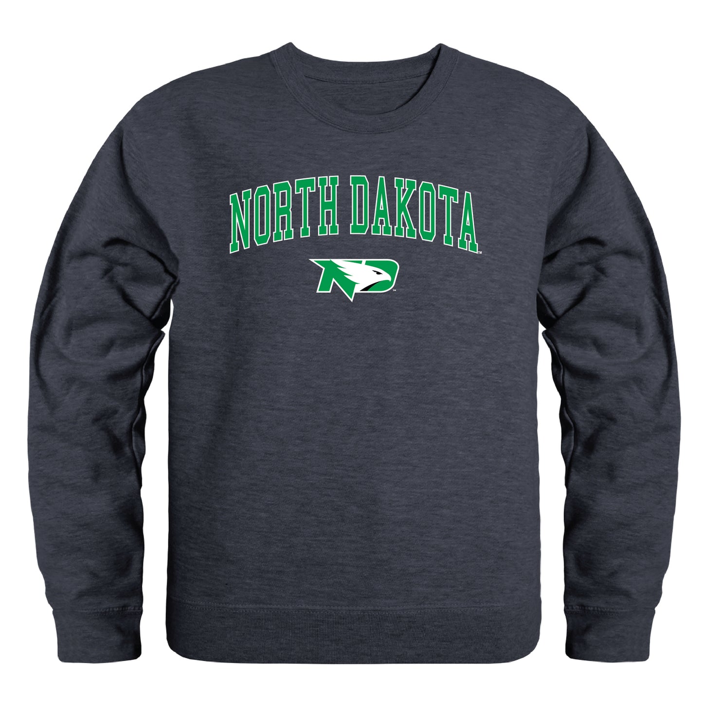 University of North Dakota Fighting Hawks Campus Crewneck Pullover Sweatshirt Sweate