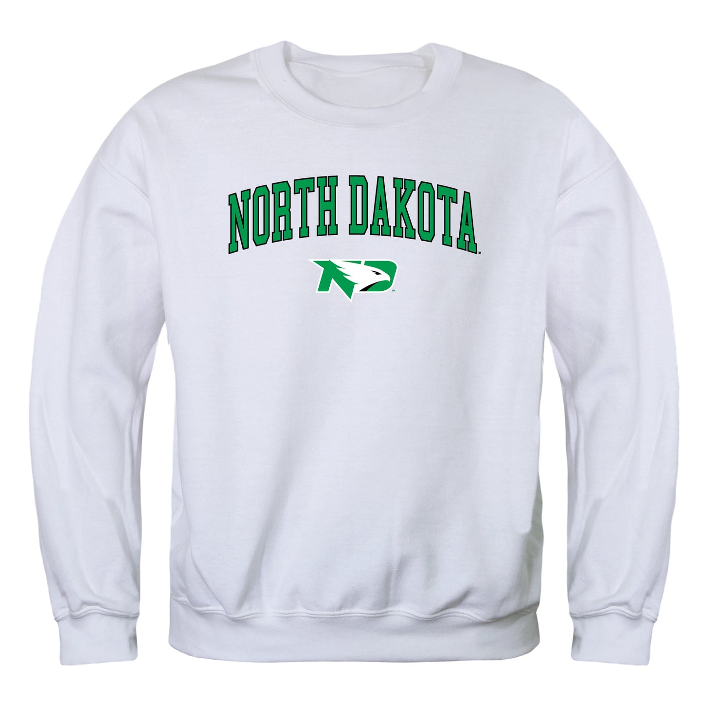 University of North Dakota Fighting Hawks Campus Crewneck Pullover Sweatshirt Sweate