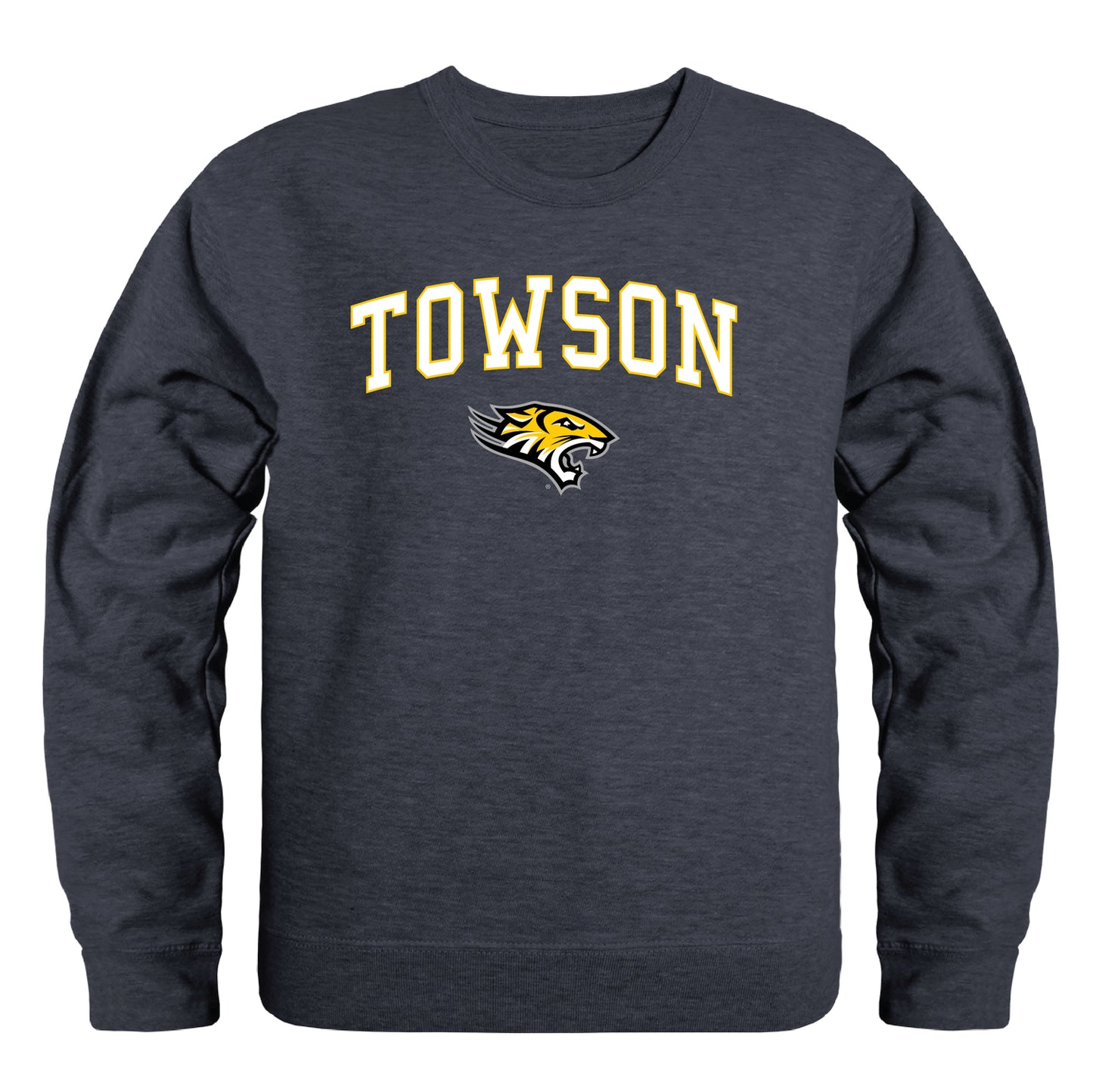 Towson University Tigers Campus Crewneck Pullover Sweatshirt Sweate