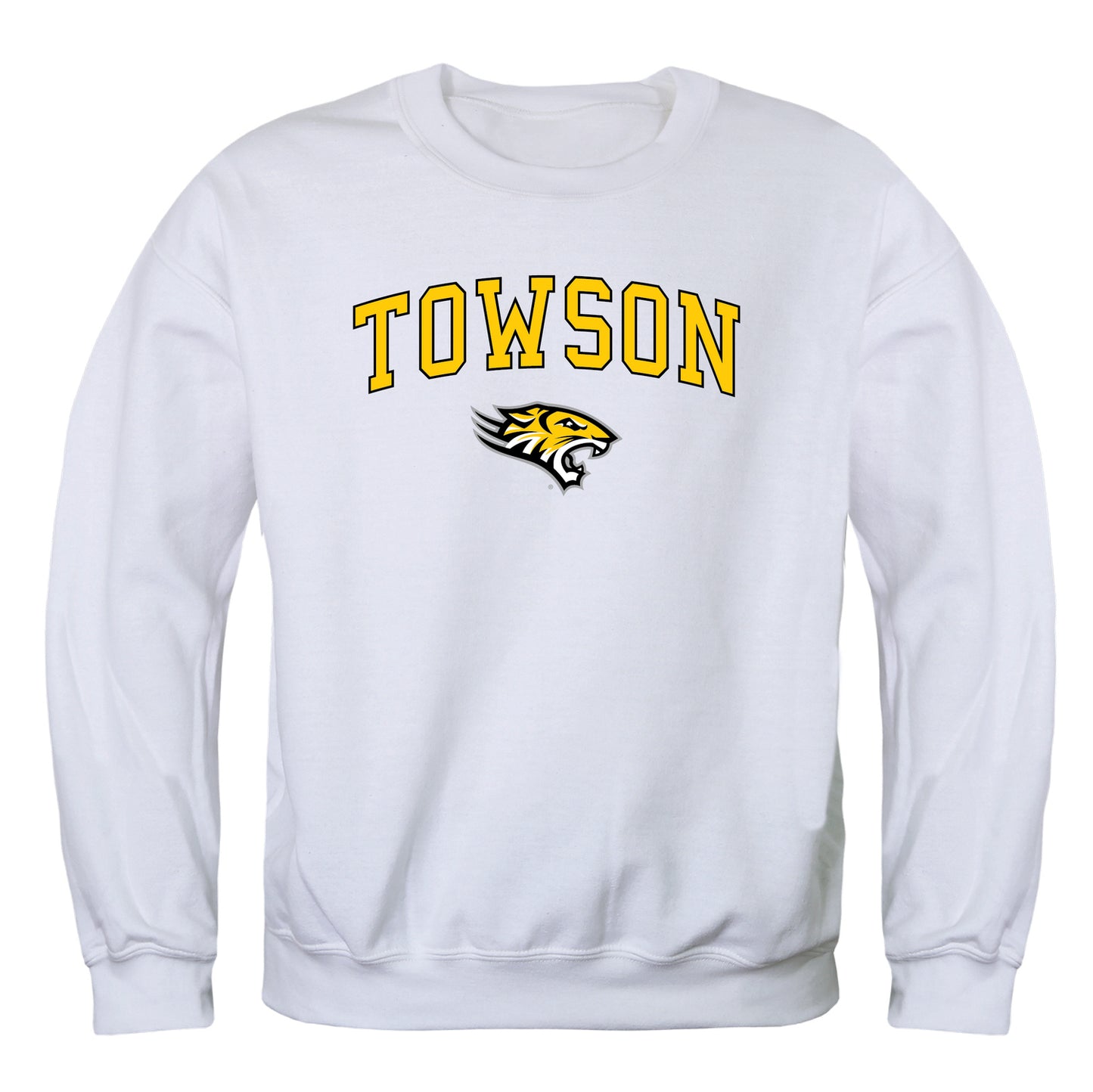 Towson University Tigers Campus Crewneck Pullover Sweatshirt Sweate