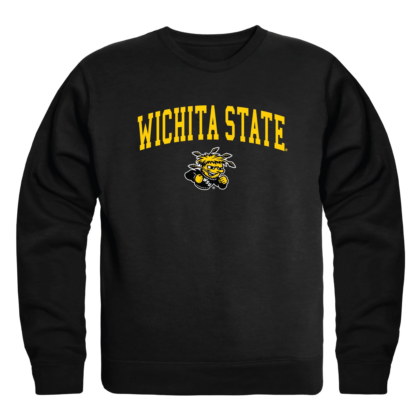 WSU Wichita State University Shockers Campus Crewneck Pullover Sweatshirt Sweate