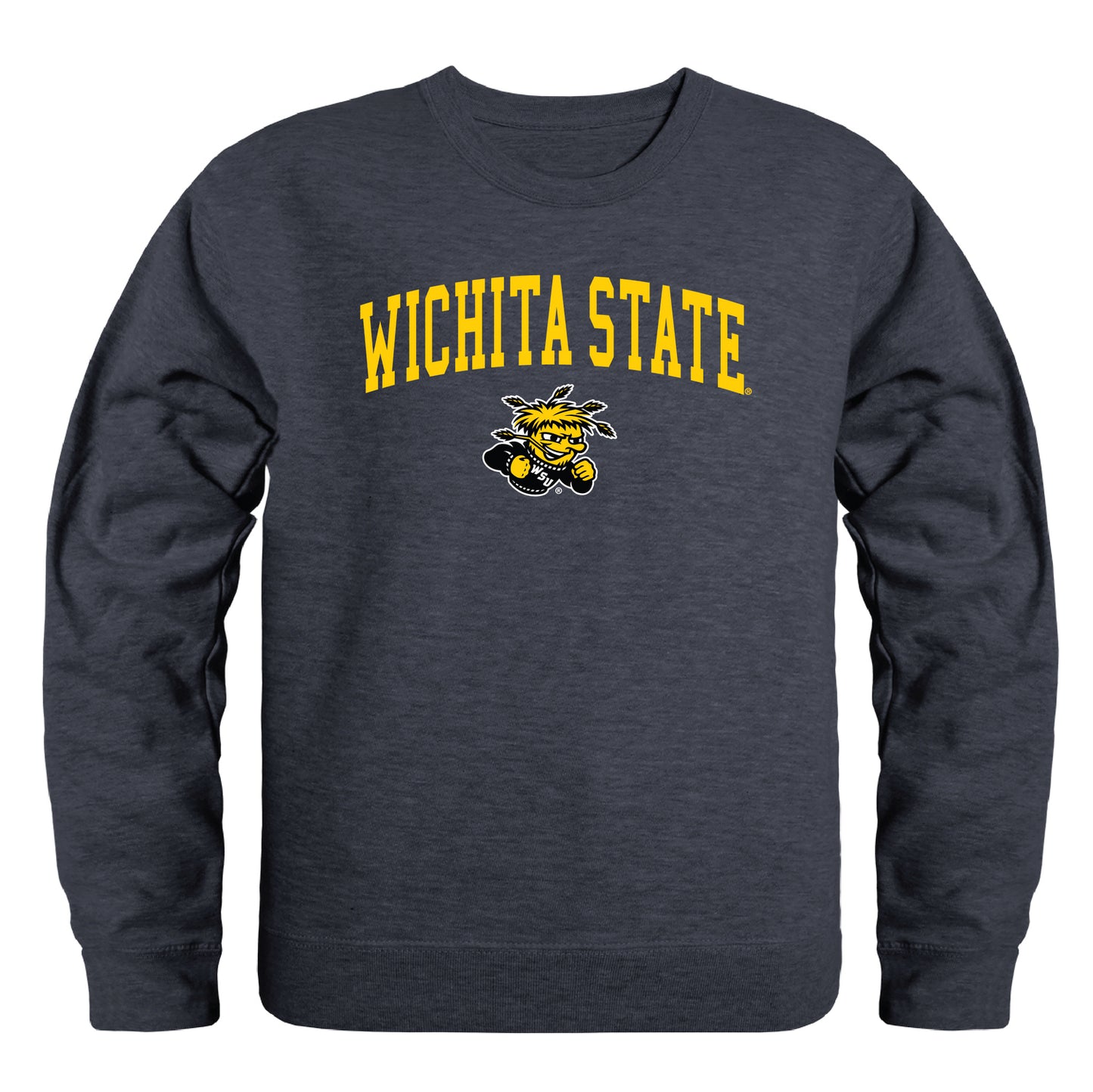 WSU Wichita State University Shockers Campus Crewneck Pullover Sweatshirt Sweate