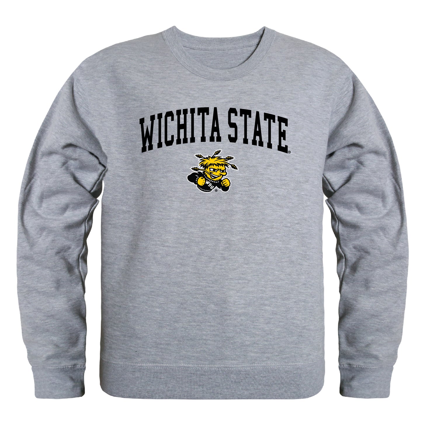 WSU Wichita State University Shockers Campus Crewneck Pullover Sweatshirt Sweate