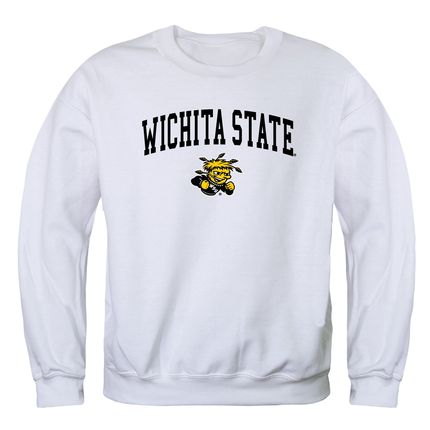 WSU Wichita State University Shockers Campus Crewneck Pullover Sweatshirt Sweate