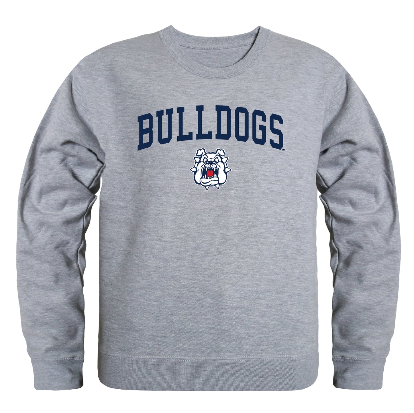 California State University Fresno Bulldogs Campus Crewneck Pullover Sweatshirt Sweate