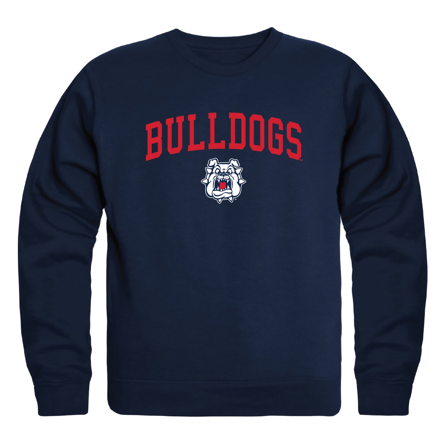 California State University Fresno Bulldogs Campus Crewneck Pullover Sweatshirt Sweate