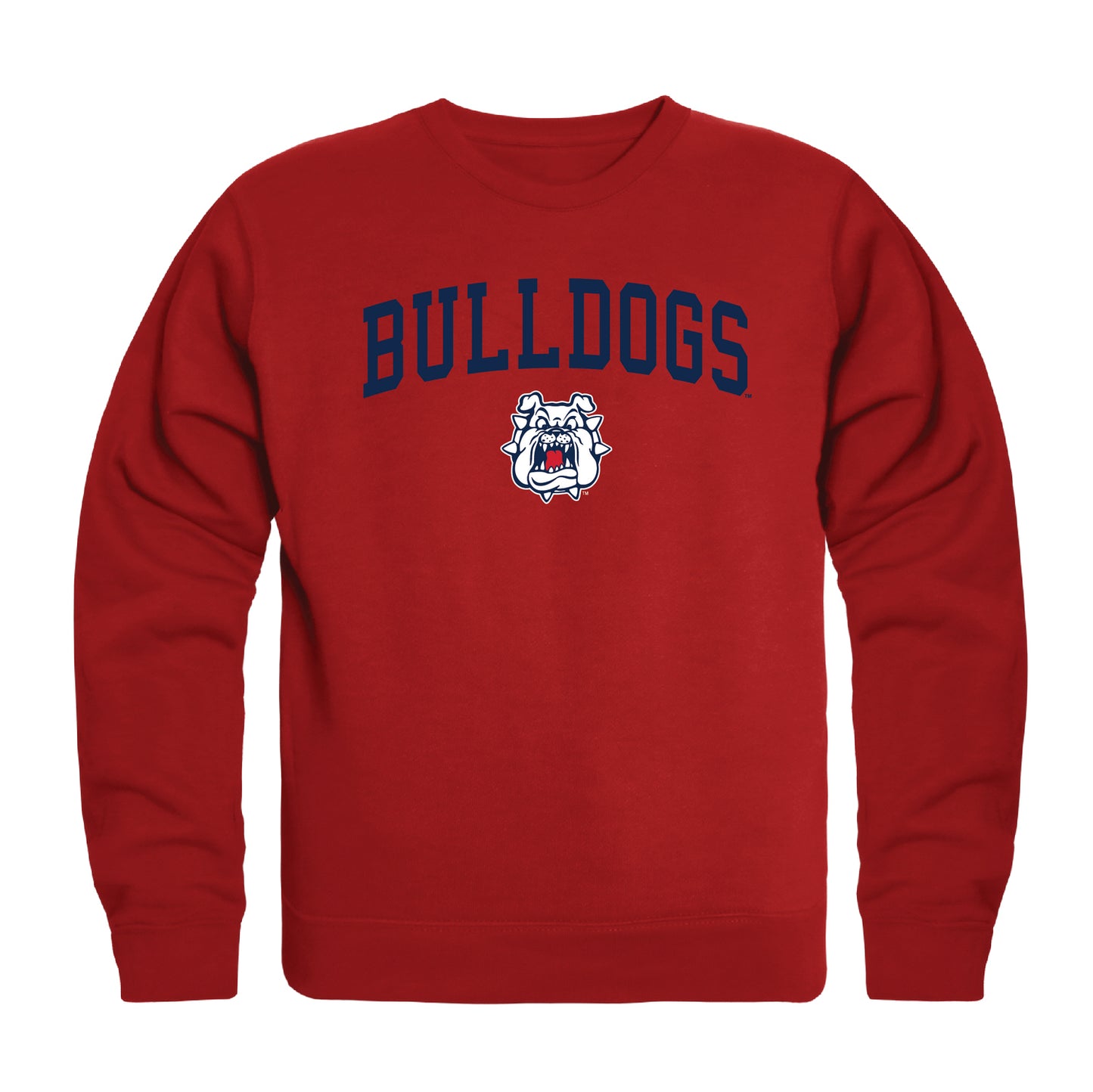 California State University Fresno Bulldogs Campus Crewneck Pullover Sweatshirt Sweate