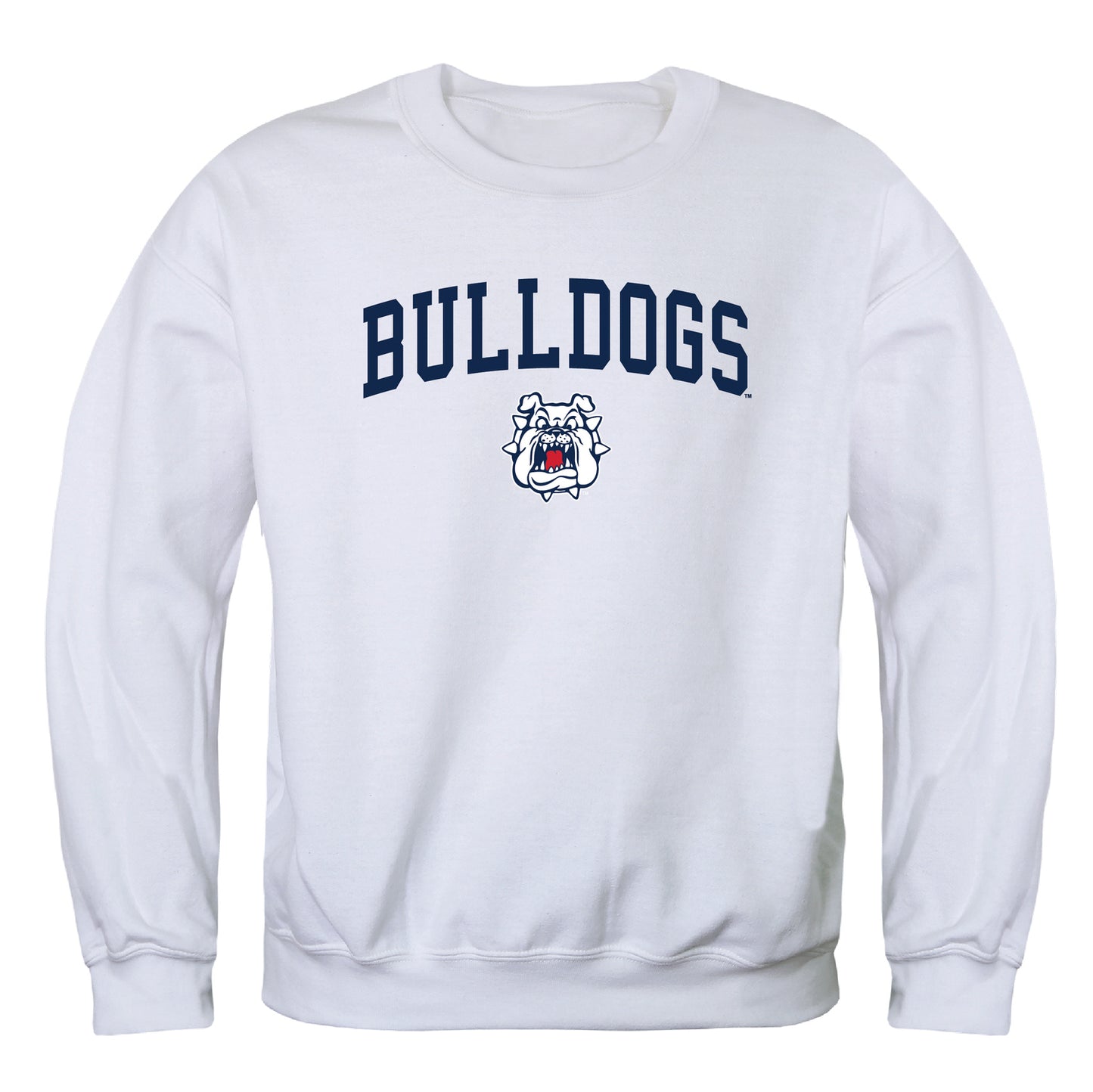 California State University Fresno Bulldogs Campus Crewneck Pullover Sweatshirt Sweate