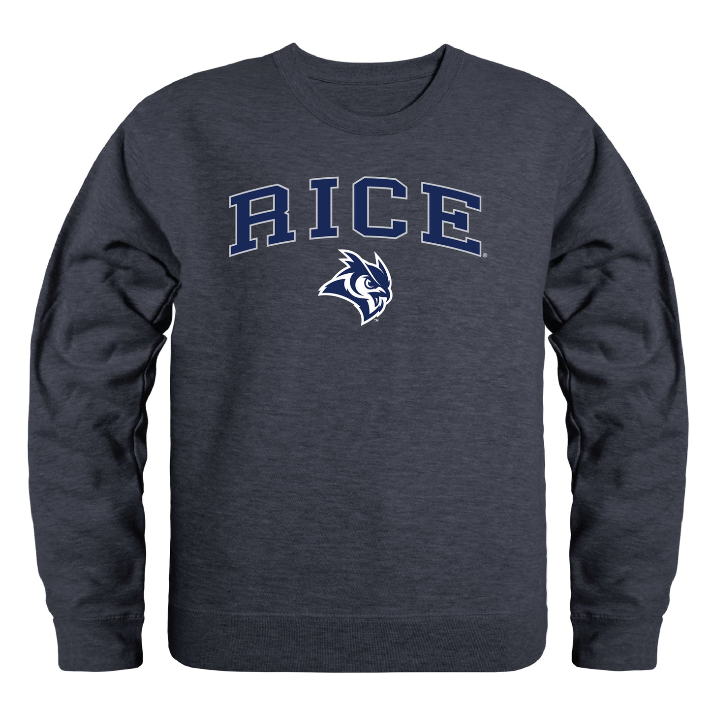 Rice University Owls Campus Crewneck Pullover Sweatshirt Sweate