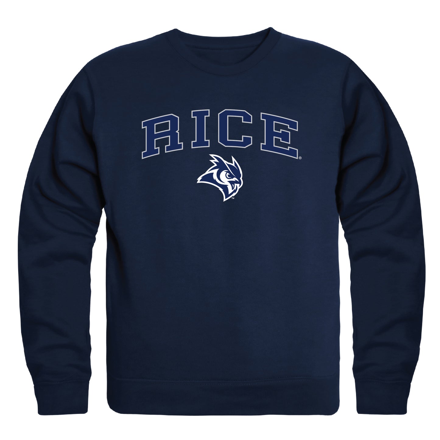 Rice University Owls Campus Crewneck Pullover Sweatshirt Sweate