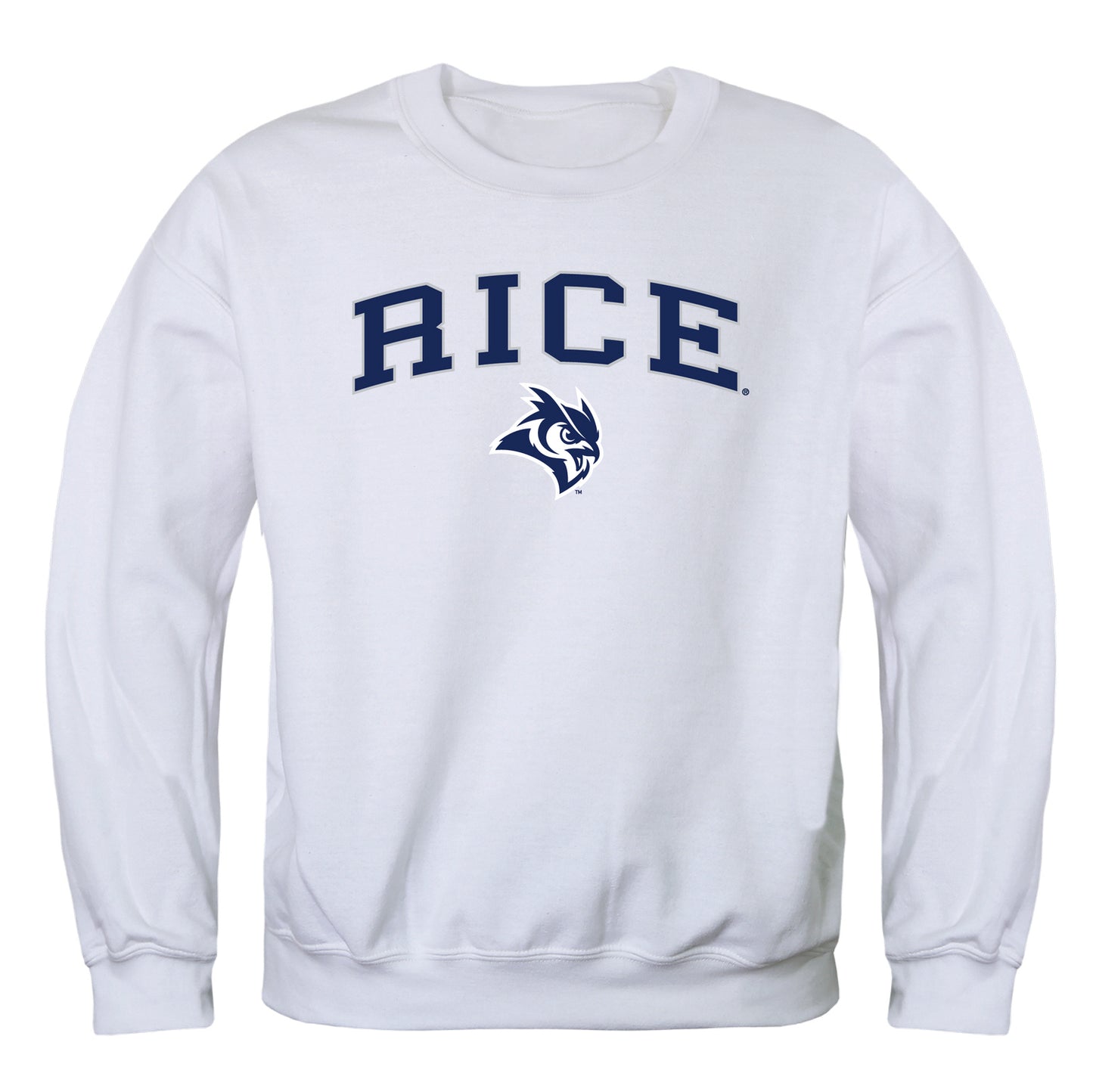 Rice University Owls Campus Crewneck Pullover Sweatshirt Sweate