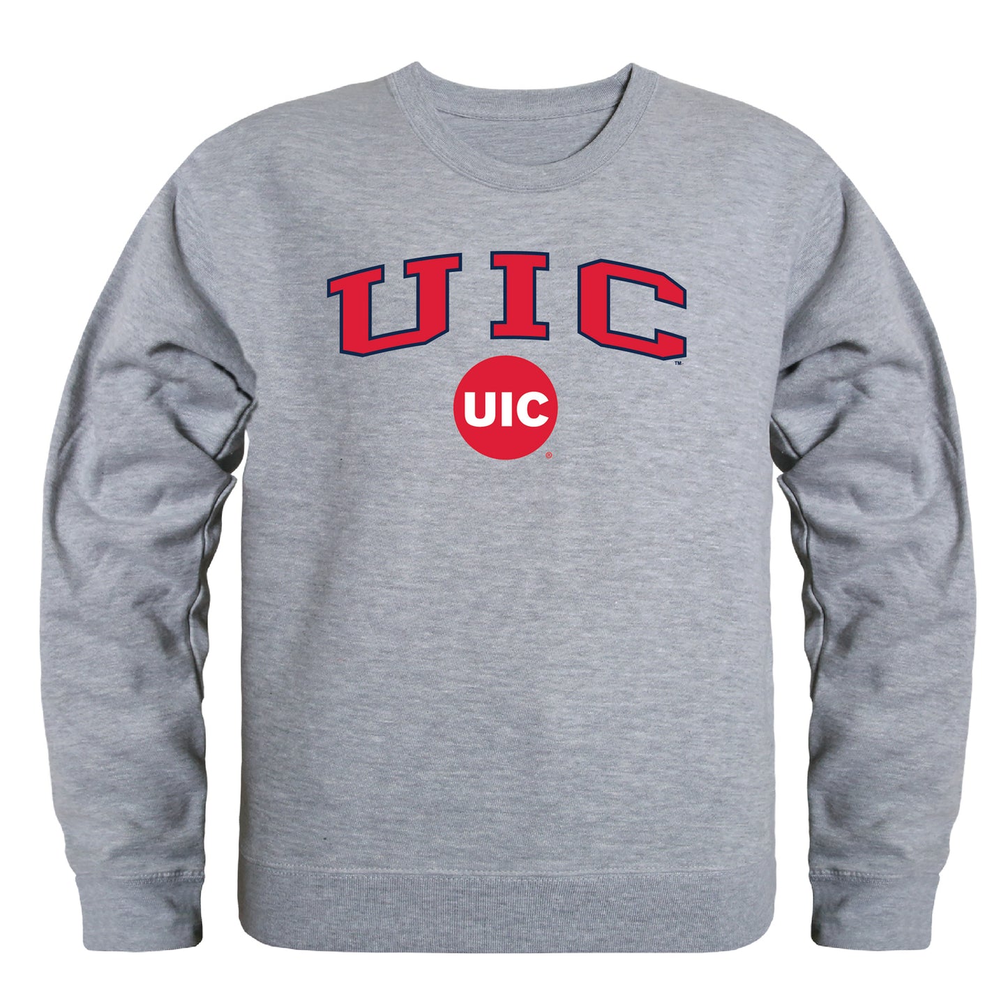 UIC University of Illinois at Chicago Flames Campus Crewneck Pullover Sweatshirt Sweate