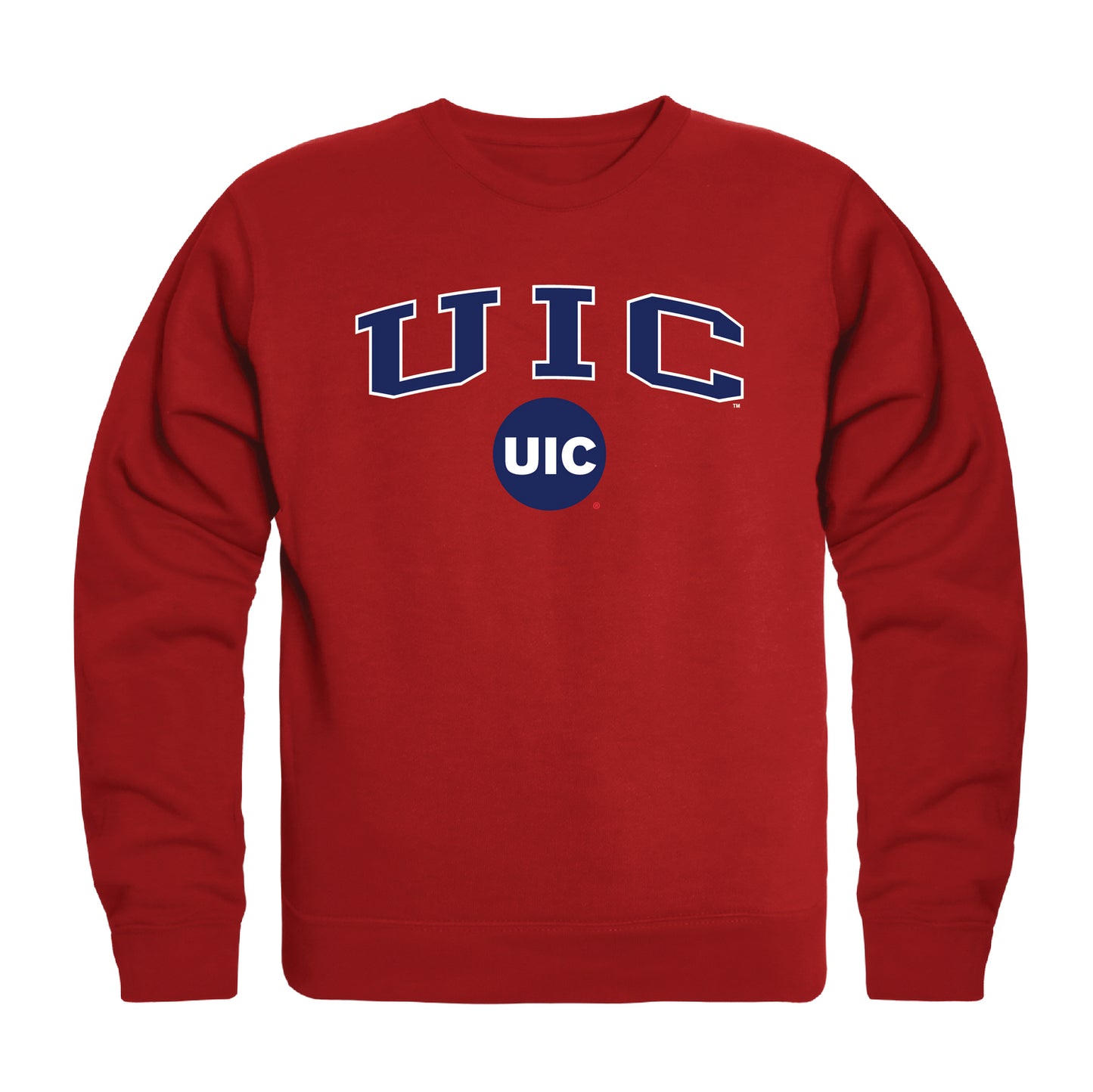 UIC University of Illinois at Chicago Flames Campus Crewneck Pullover Sweatshirt Sweate