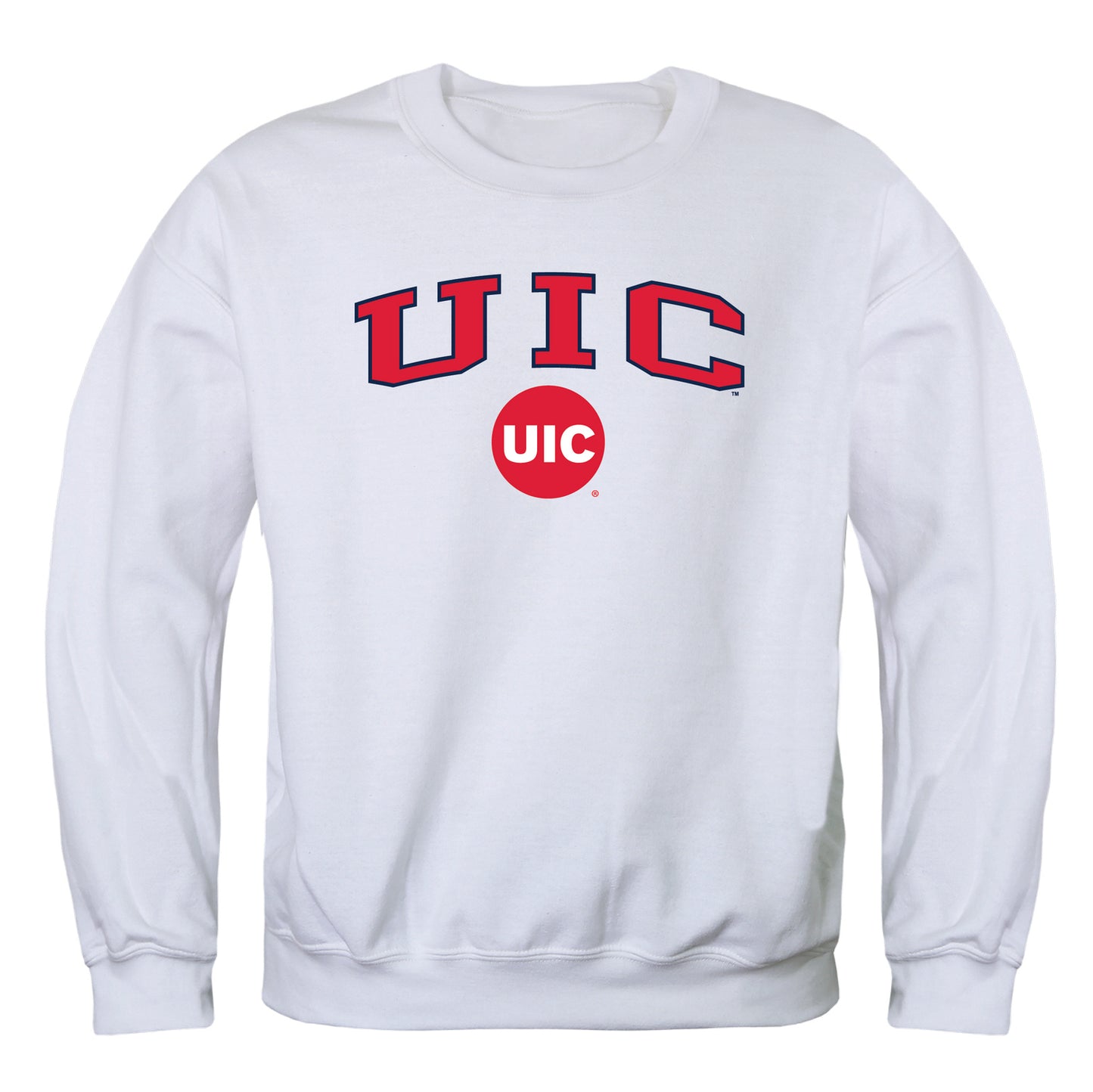 UIC University of Illinois at Chicago Flames Campus Crewneck Pullover Sweatshirt Sweate