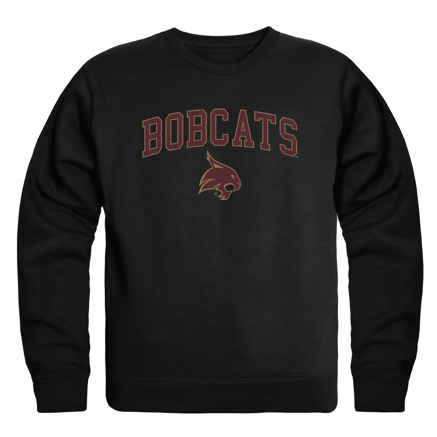 Texas State University Bobcats Campus Crewneck Pullover Sweatshirt Sweate