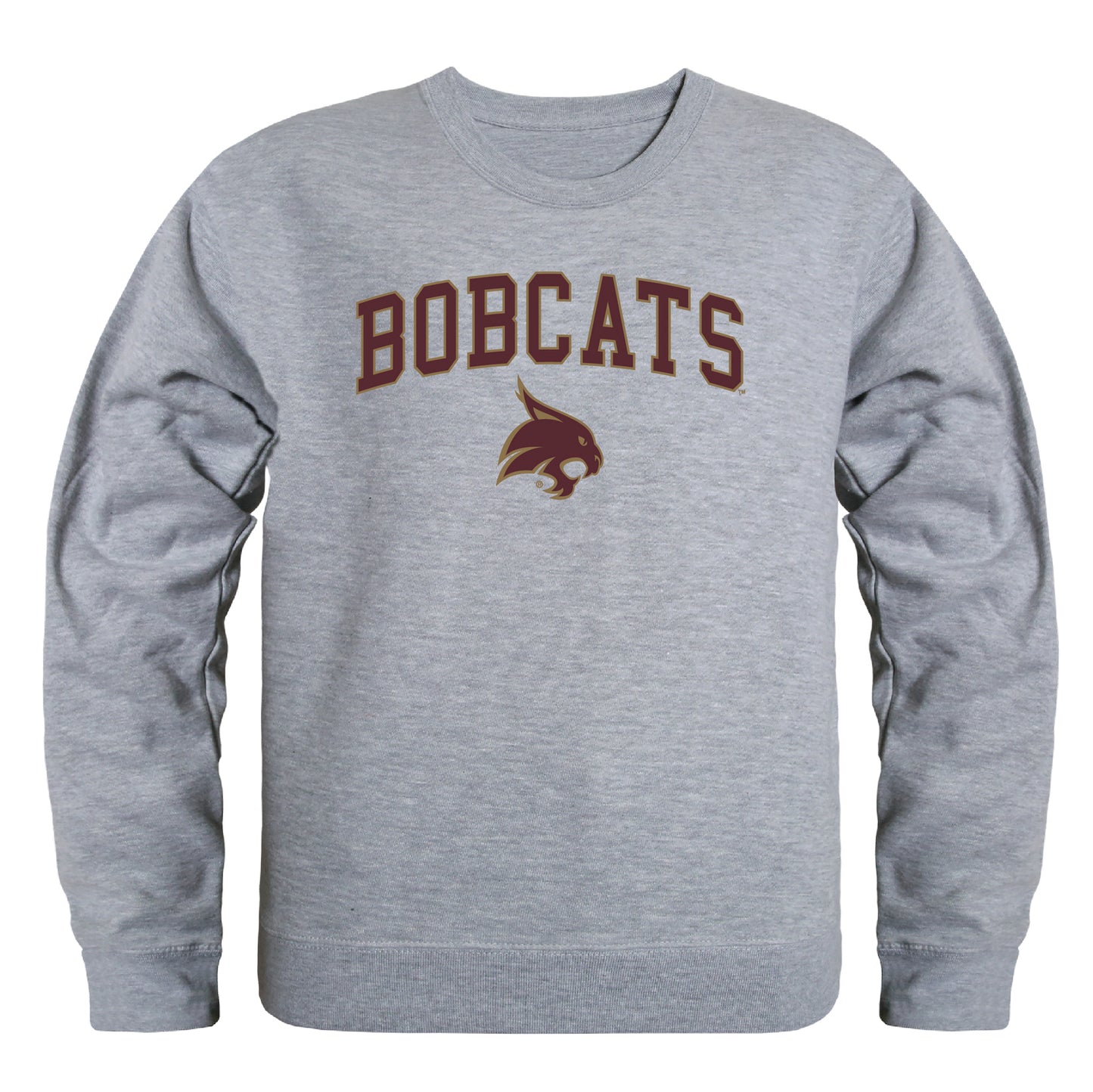 Texas State University Bobcats Campus Crewneck Pullover Sweatshirt Sweate