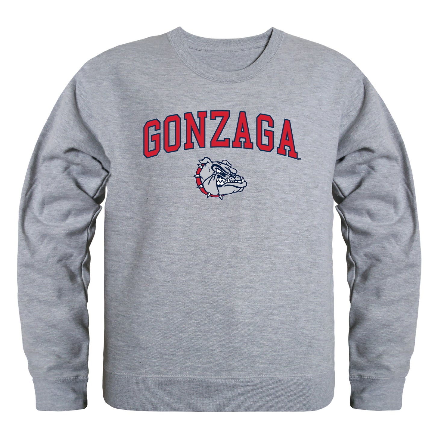 Gonzaga University Bulldogs Campus Crewneck Pullover Sweatshirt Sweate