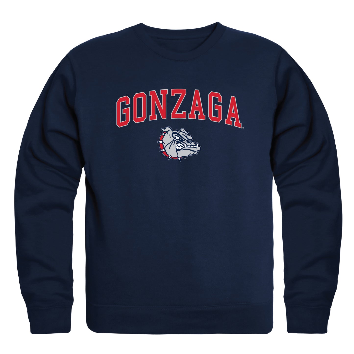 Gonzaga University Bulldogs Campus Crewneck Pullover Sweatshirt Sweate