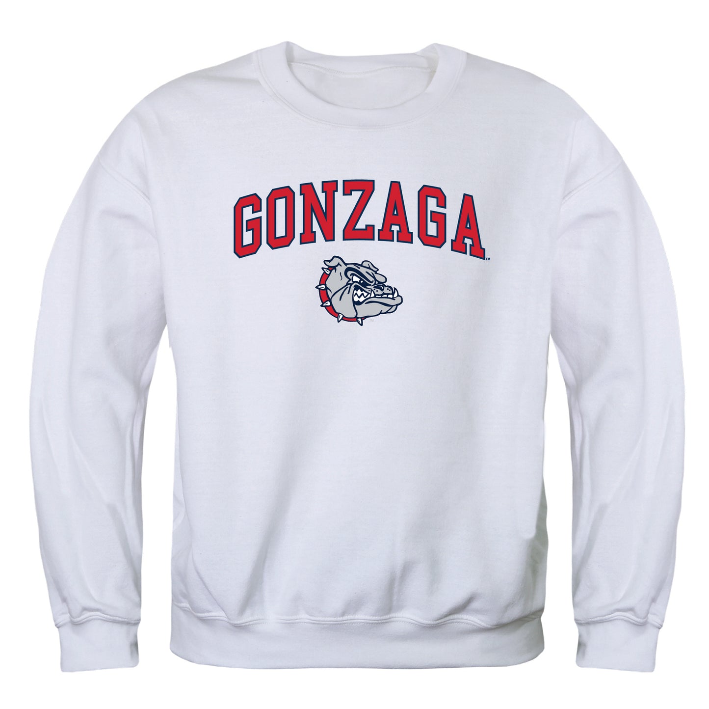 Gonzaga University Bulldogs Campus Crewneck Pullover Sweatshirt Sweate