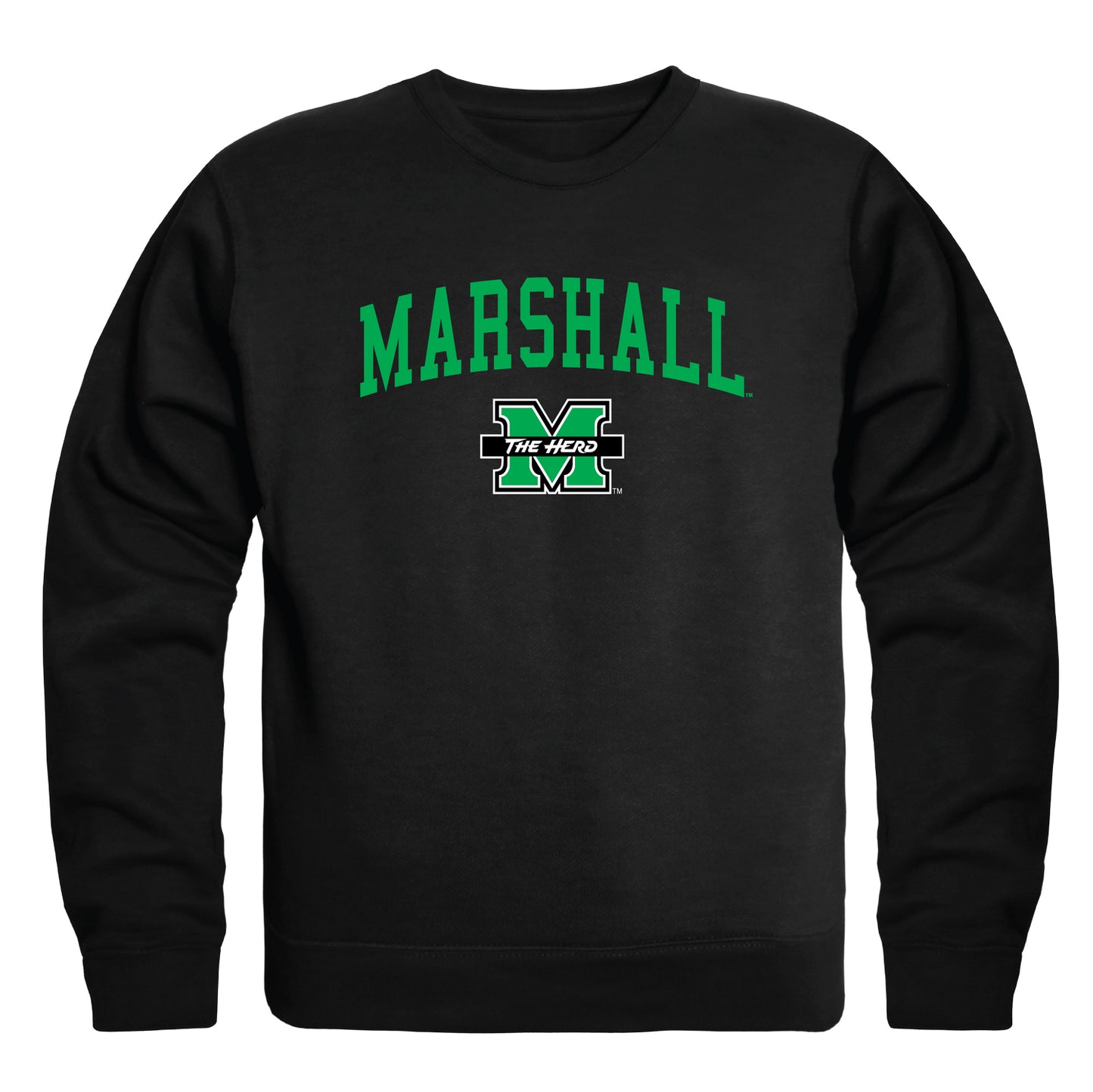 Marshall University Thundering Herd Campus Crewneck Pullover Sweatshirt Sweate