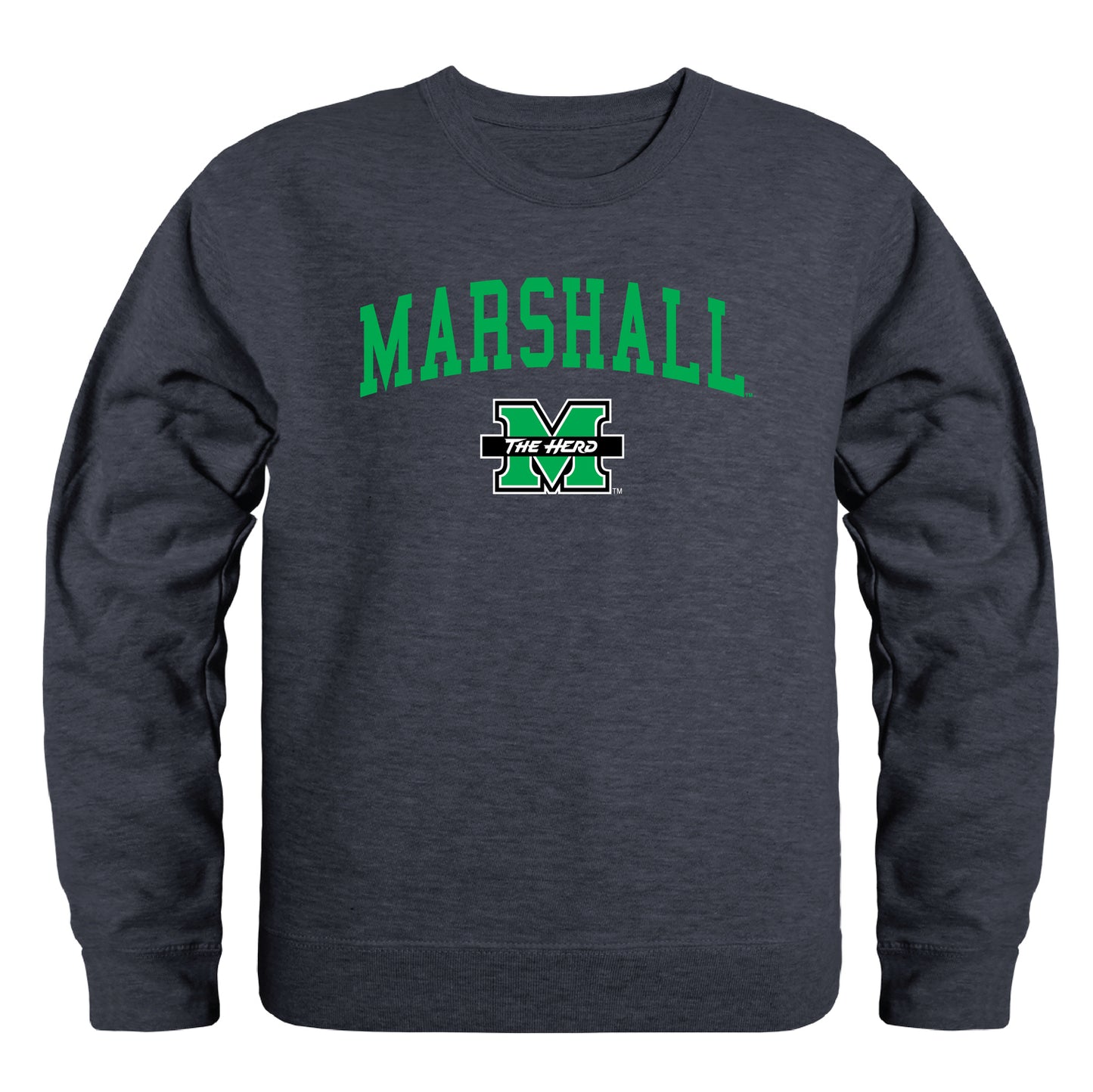 Marshall University Thundering Herd Campus Crewneck Pullover Sweatshirt Sweate