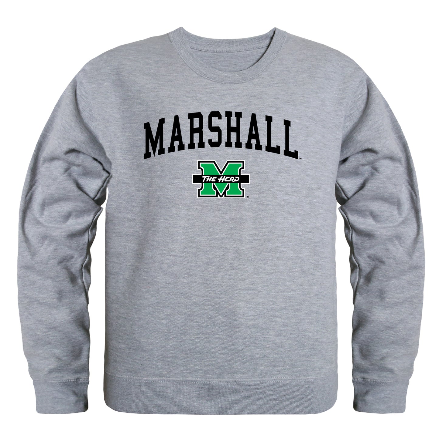 Marshall University Thundering Herd Campus Crewneck Pullover Sweatshirt Sweate