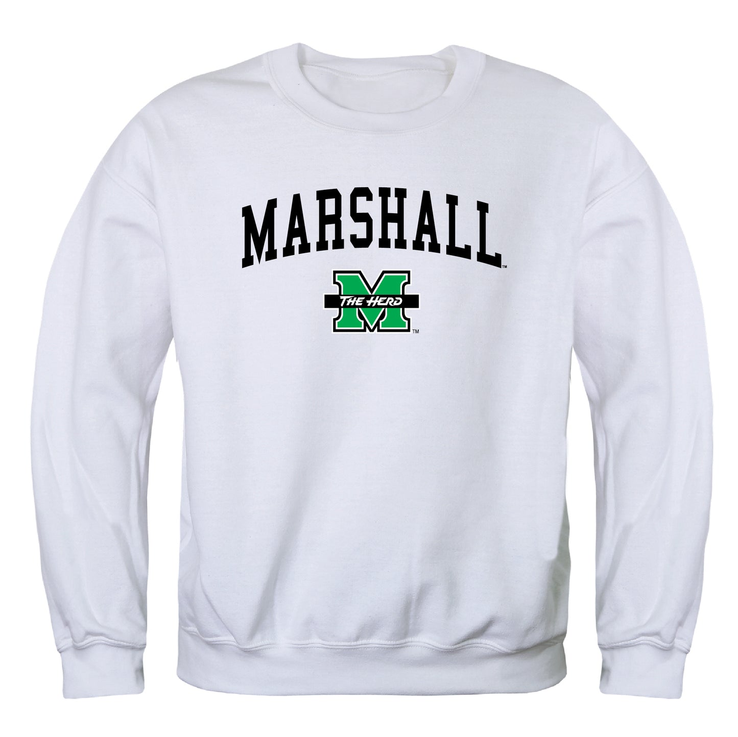 Marshall University Thundering Herd Campus Crewneck Pullover Sweatshirt Sweate