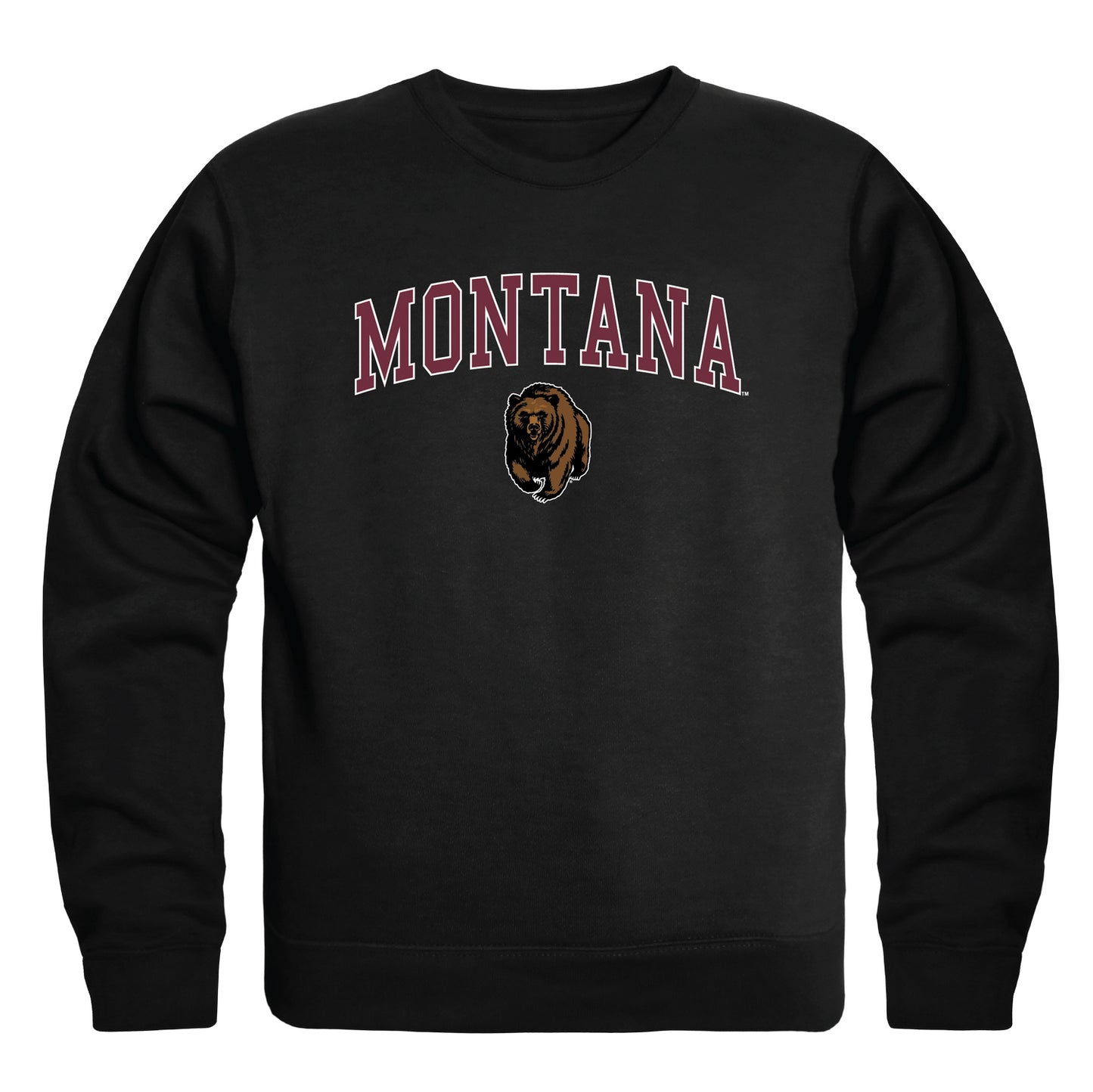 University of Montana Grizzlies Campus Crewneck Pullover Sweatshirt Sweate