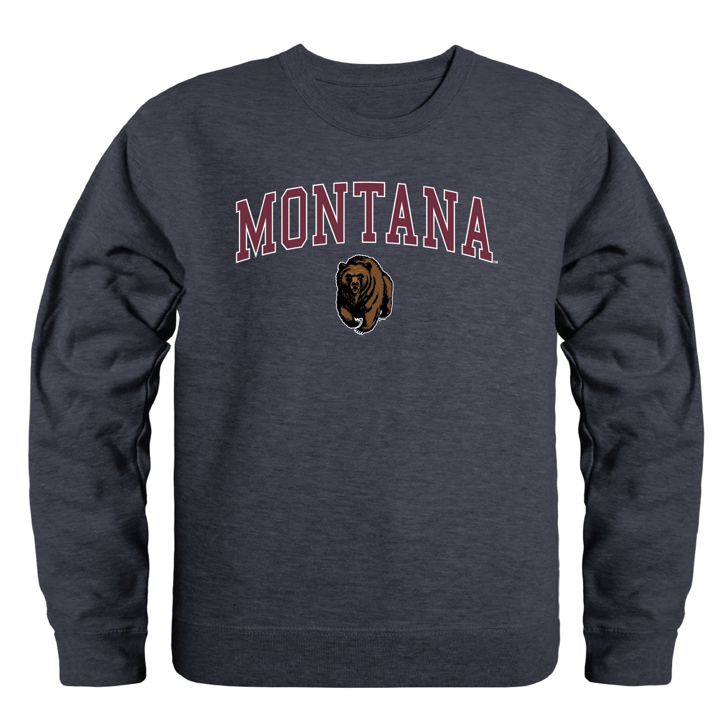 University of Montana Grizzlies Campus Crewneck Pullover Sweatshirt Sweate