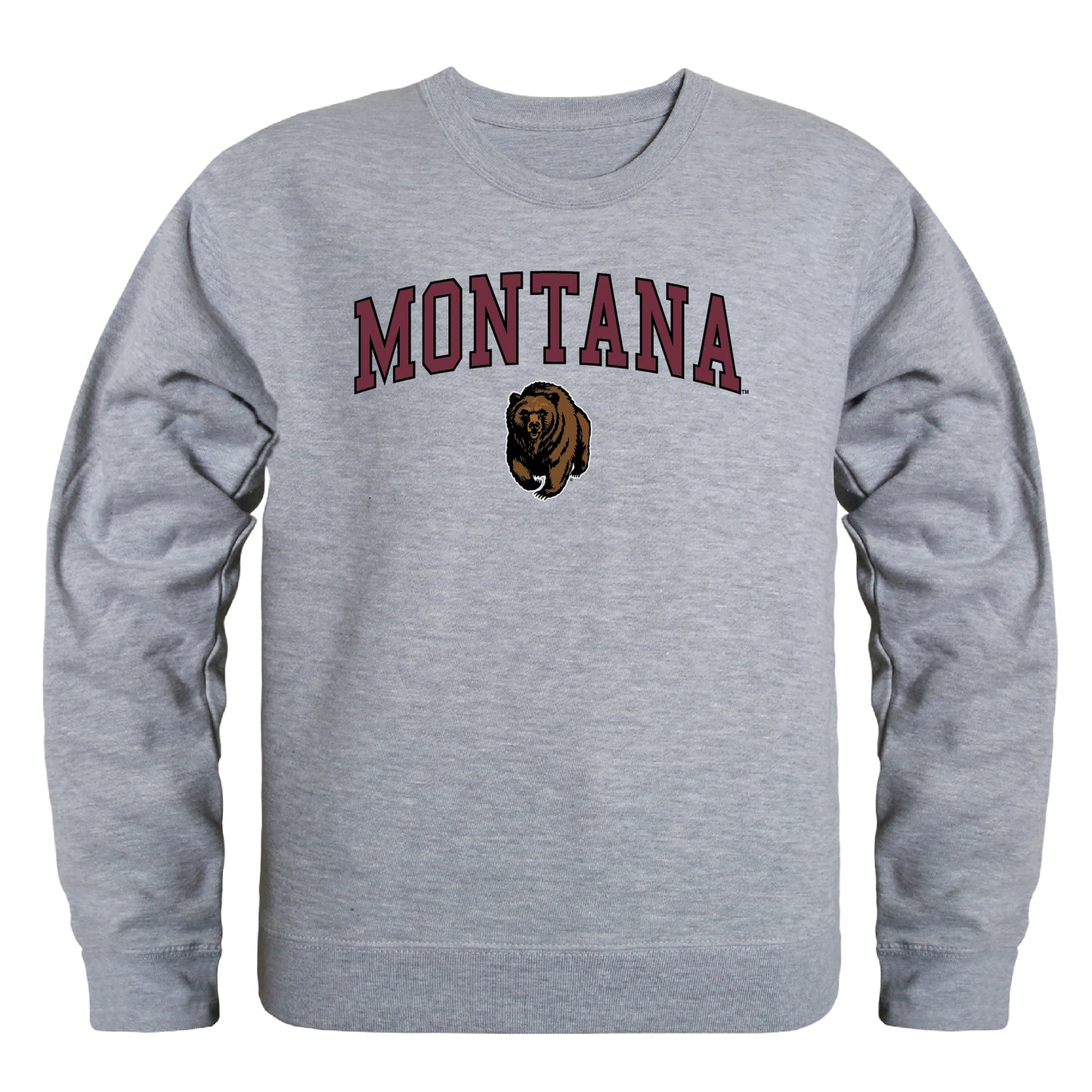 University of Montana Grizzlies Campus Crewneck Pullover Sweatshirt Sweate