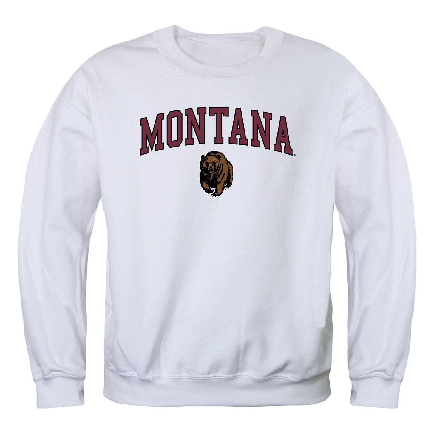 University of Montana Grizzlies Campus Crewneck Pullover Sweatshirt Sweate