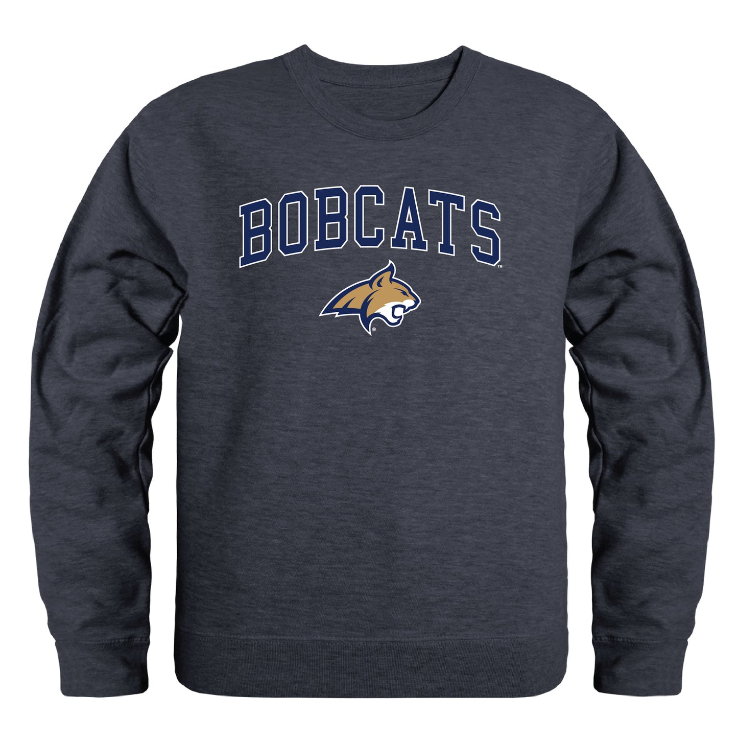 Montana State University Bobcats Campus Crewneck Pullover Sweatshirt Sweate