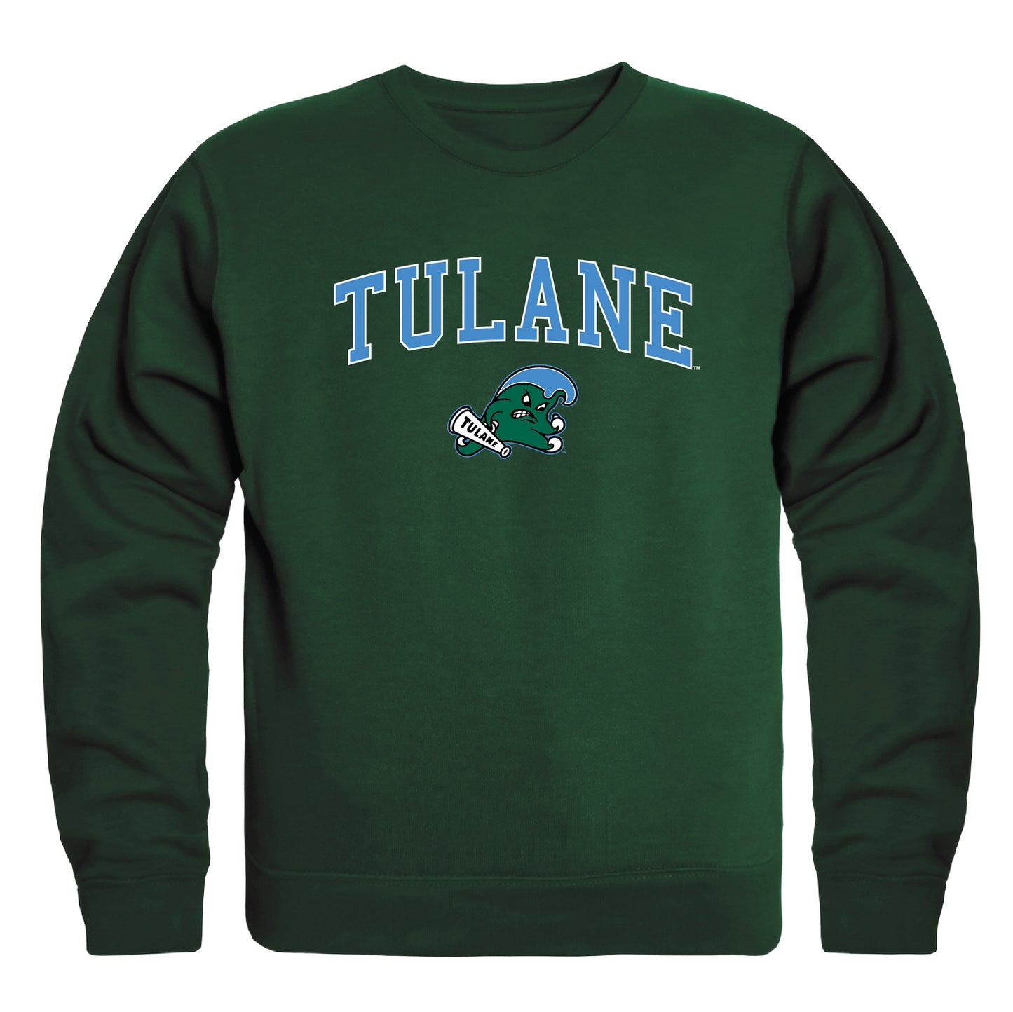 Tulane University Green Wave Campus Crewneck Pullover Sweatshirt Sweate