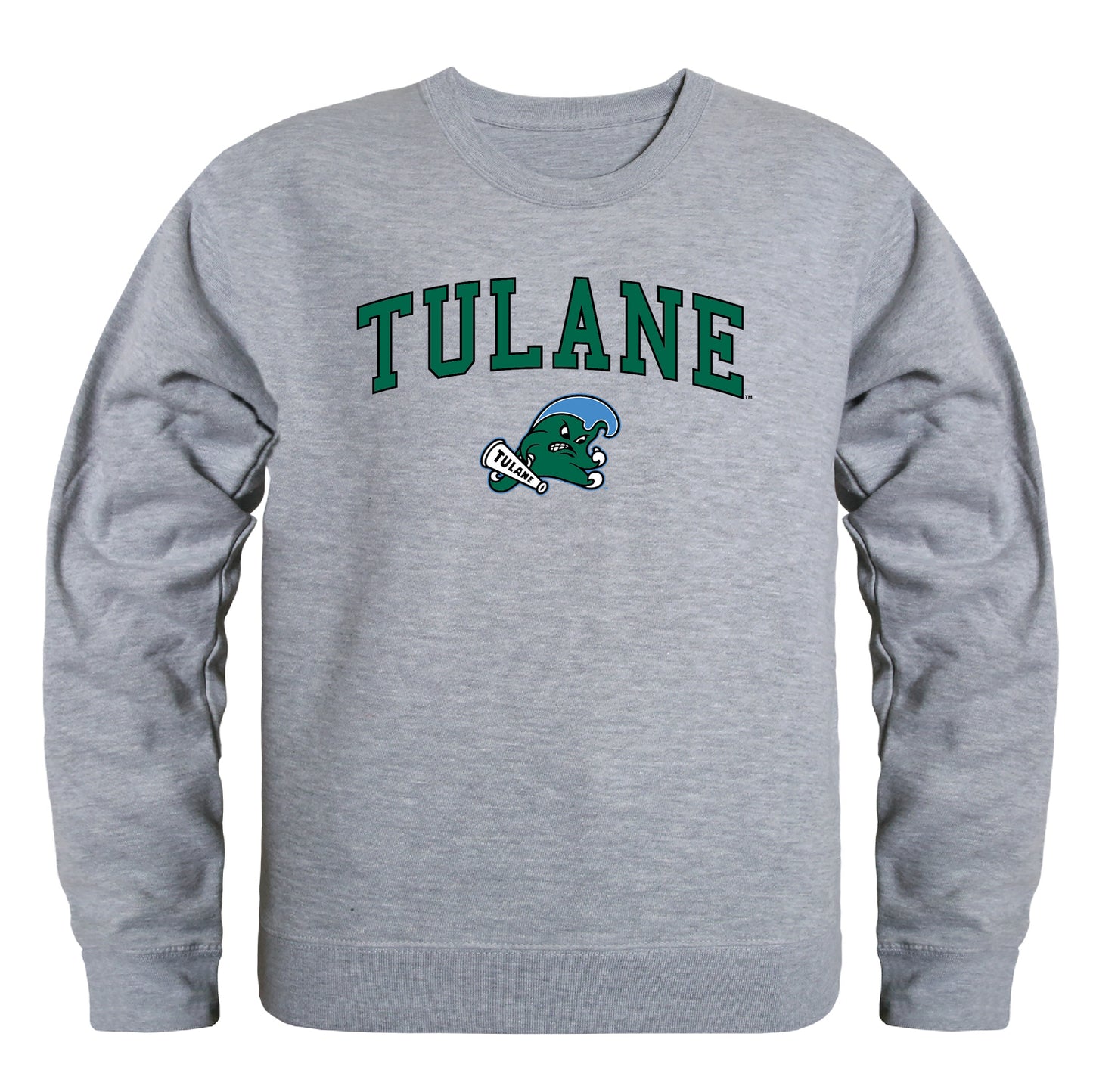 Tulane University Green Wave Campus Crewneck Pullover Sweatshirt Sweate